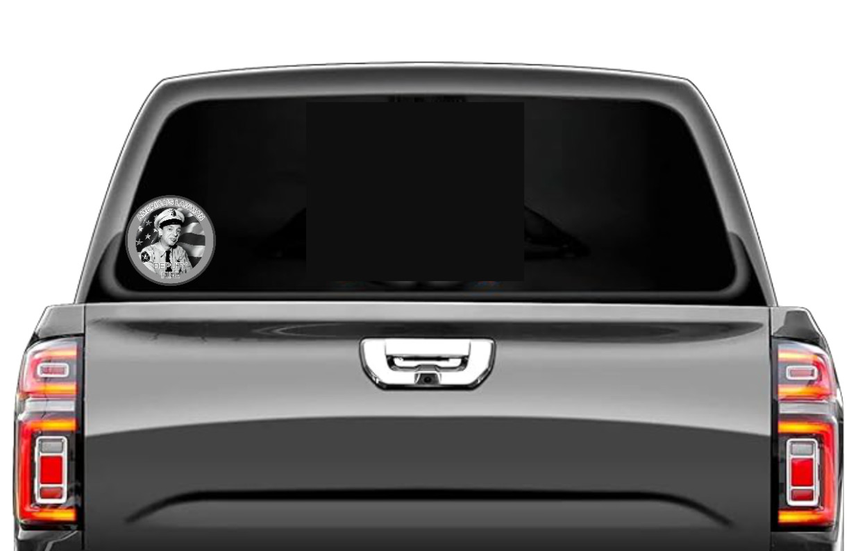 Andy Griffith Show (America's Lawman) – 4" Vinyl Decal Vehicle Cooler Laptop
