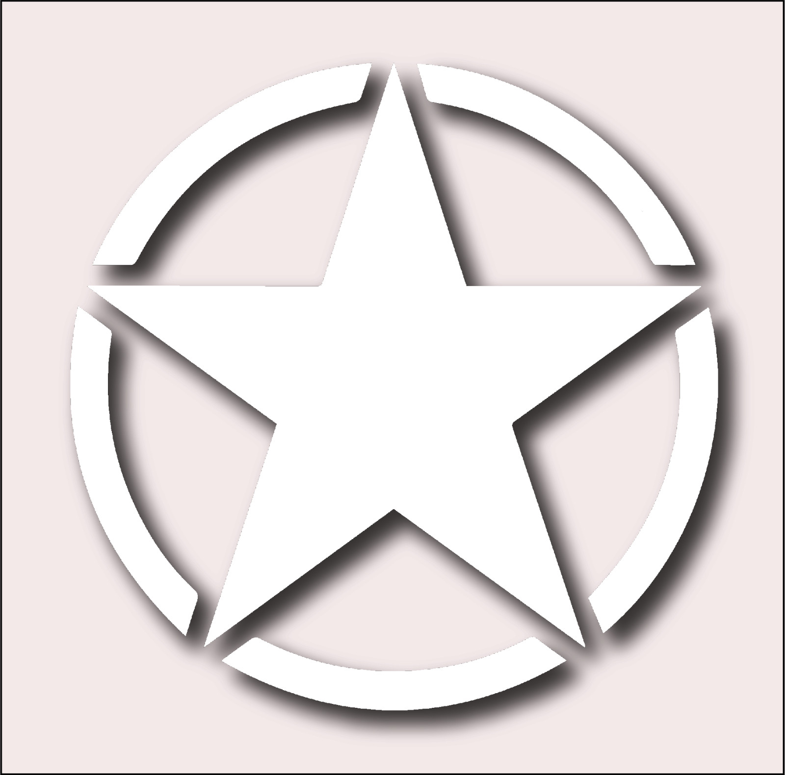 2 PACK Military Army Star Vinyl Decal Sticker 6 Colors 4 Sizes