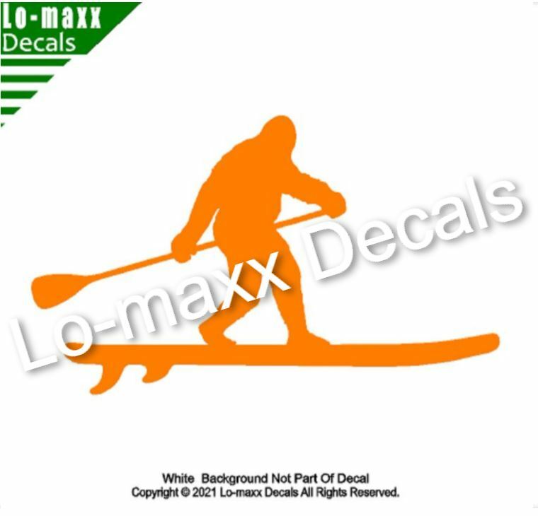 Bigfoot Sasquatch Stand Up Paddle Board SUP High Quality Die Cut Vinyl Decal