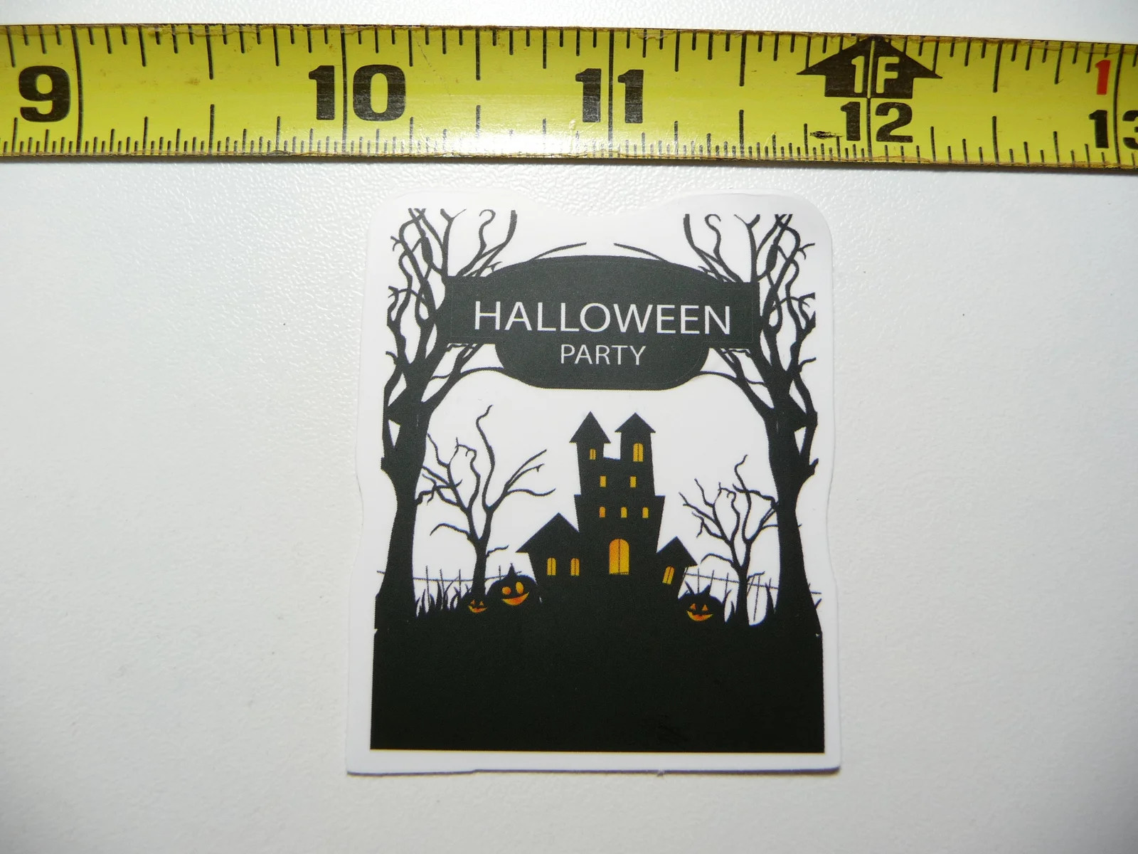 HALLOWEEN PARTY HOUSE SMALL STICKER DECAL FALL SEASON DECORATION FUNNY