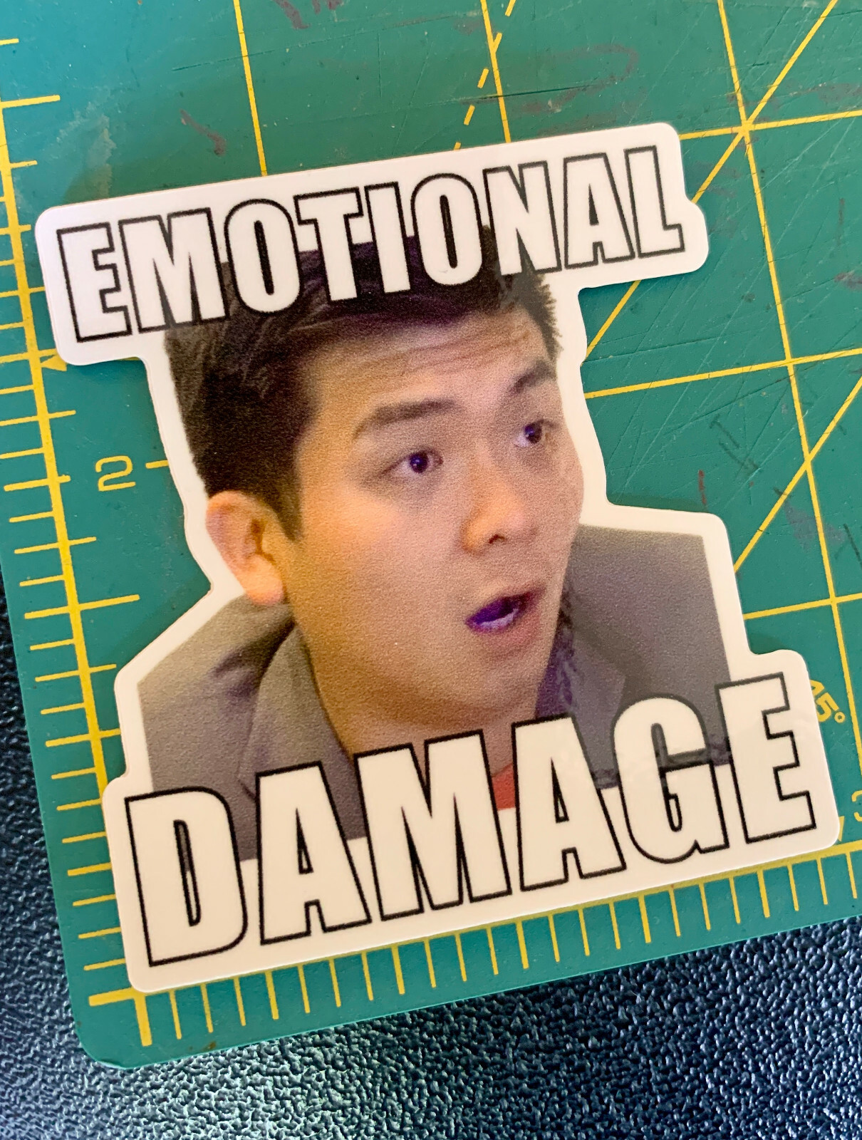 Emotional Damage Funny TikTok Meme Vinyl Decal Laptop Sticker 3in