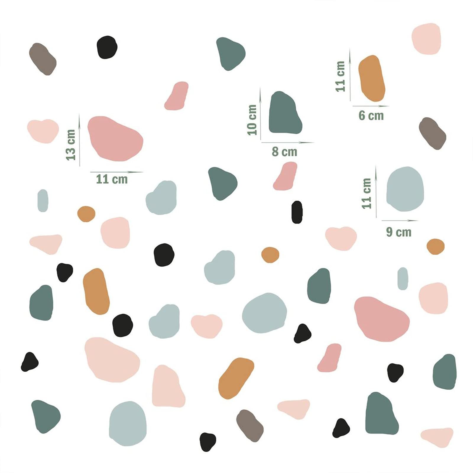 Boho Polka Dot Wall Stickers, Bohemian Style Neutral Wall Decals for Bedroom …
