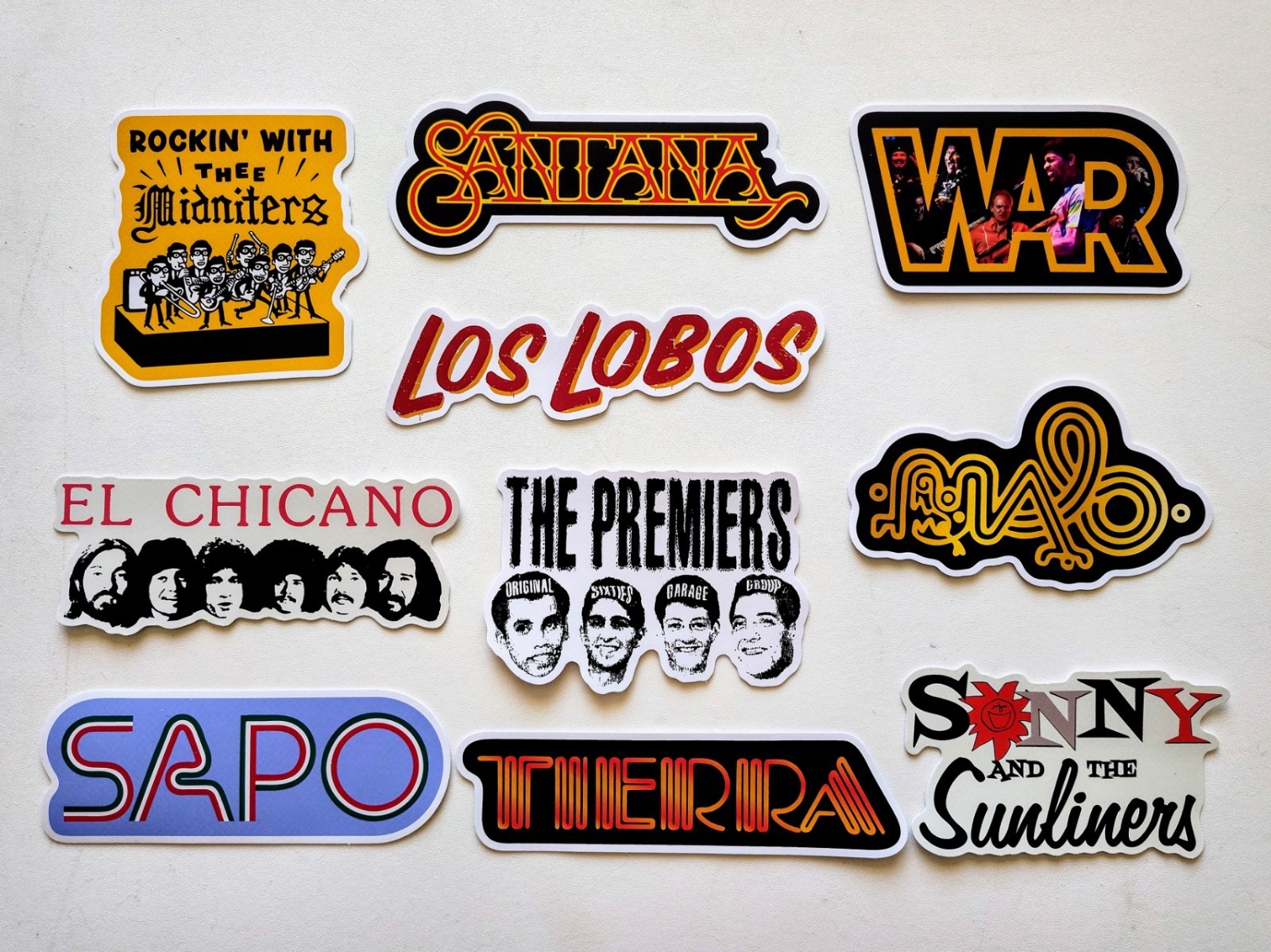 Oldies Music Sticker Pack (10 Stickers) Set 2 chicano soul funk lowrider decals