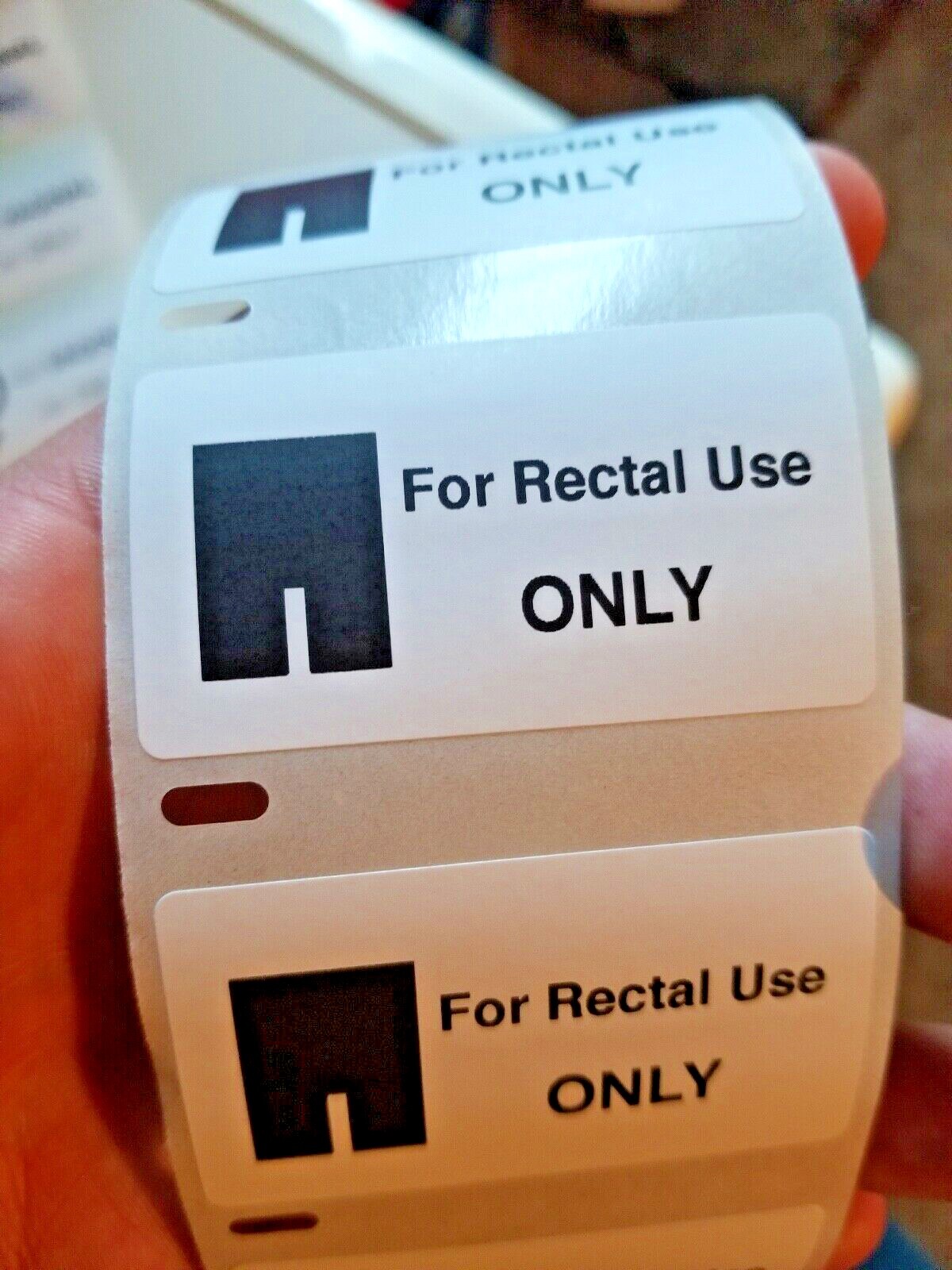 FOR RECTAL/VAGINAL USE ONLY 25-1000 Pack Stickers original big gag prank sticker