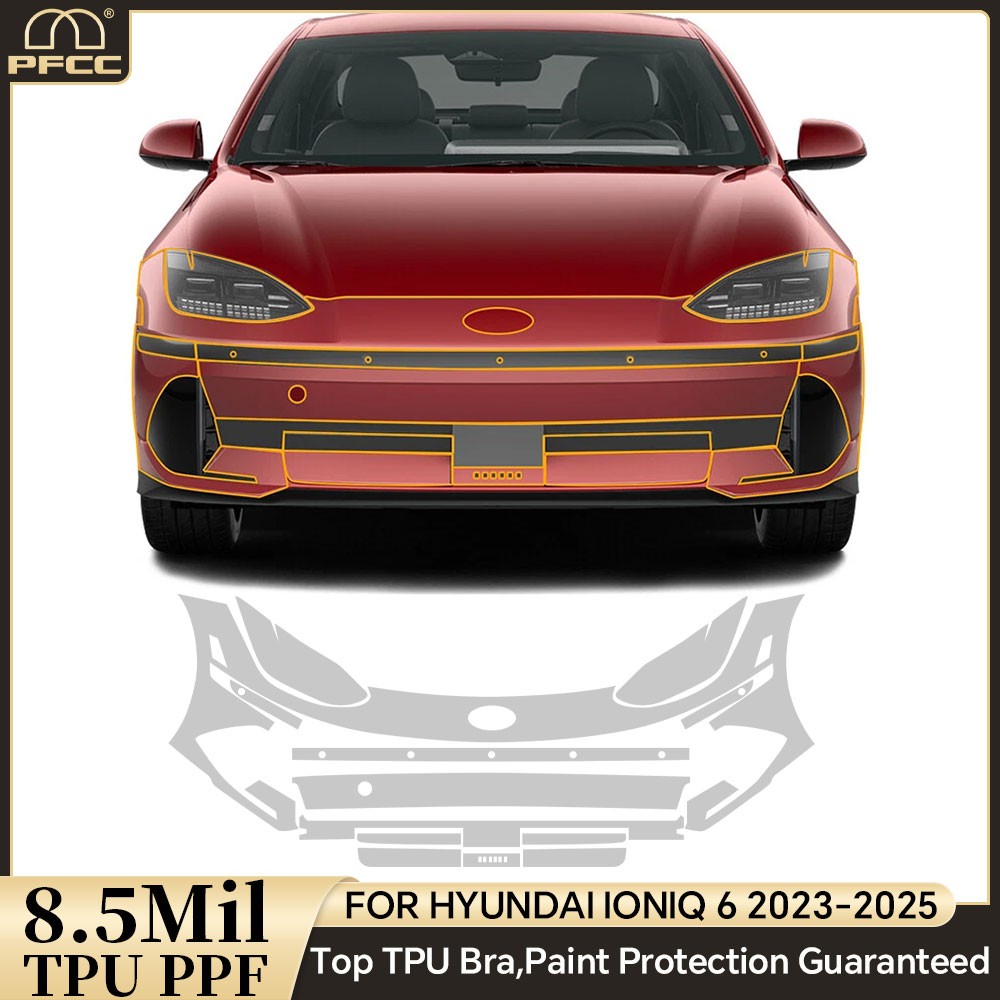 Full Car For Hyundai IONIQ 6 2023-2025 Precut Paint Protection Film Clear PPF