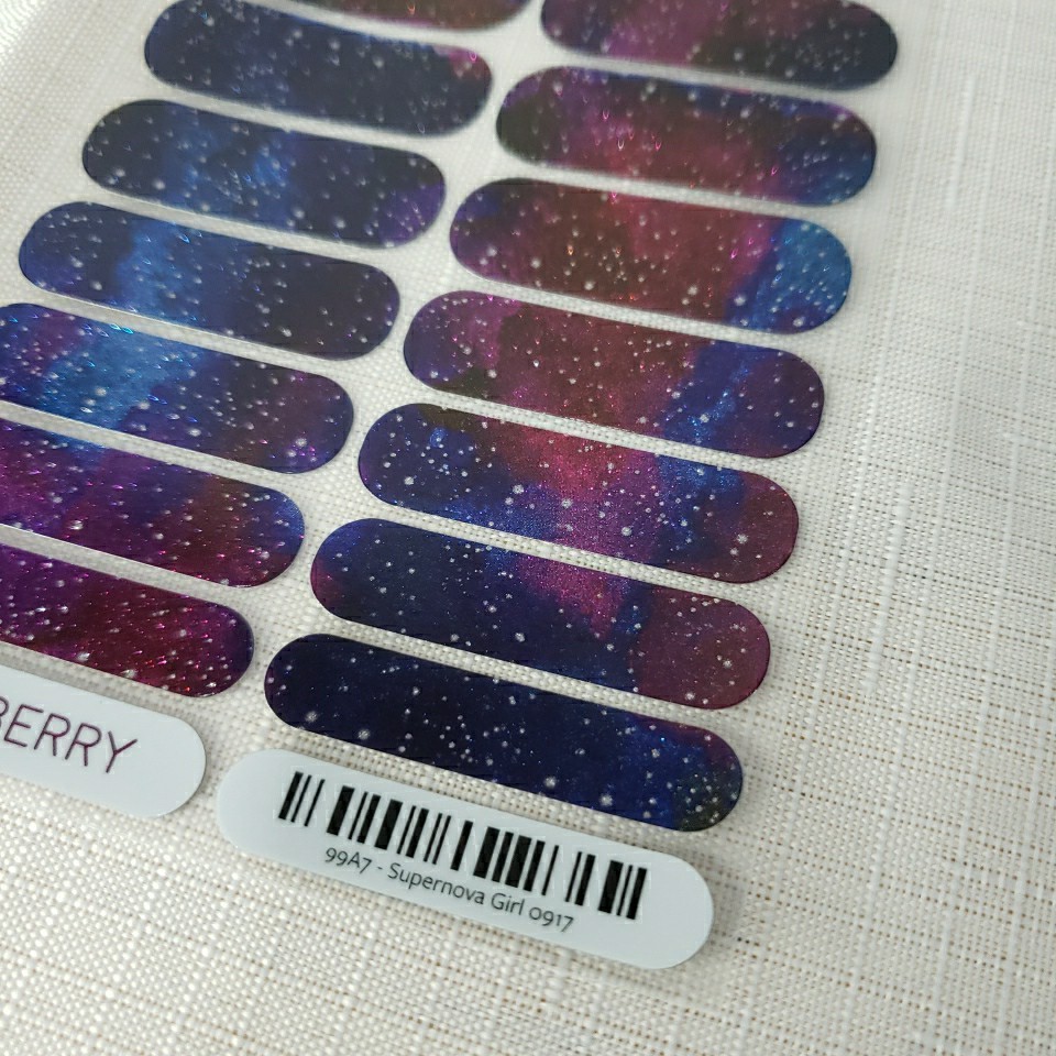 💖Jamberry Sneakers "Supernova Girl" Retired Full Sheet 💖