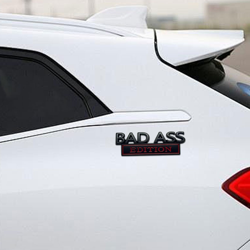 Bad Ass Edition Emblem Car Badges Badass 3D Sticker Decal Chrome TL