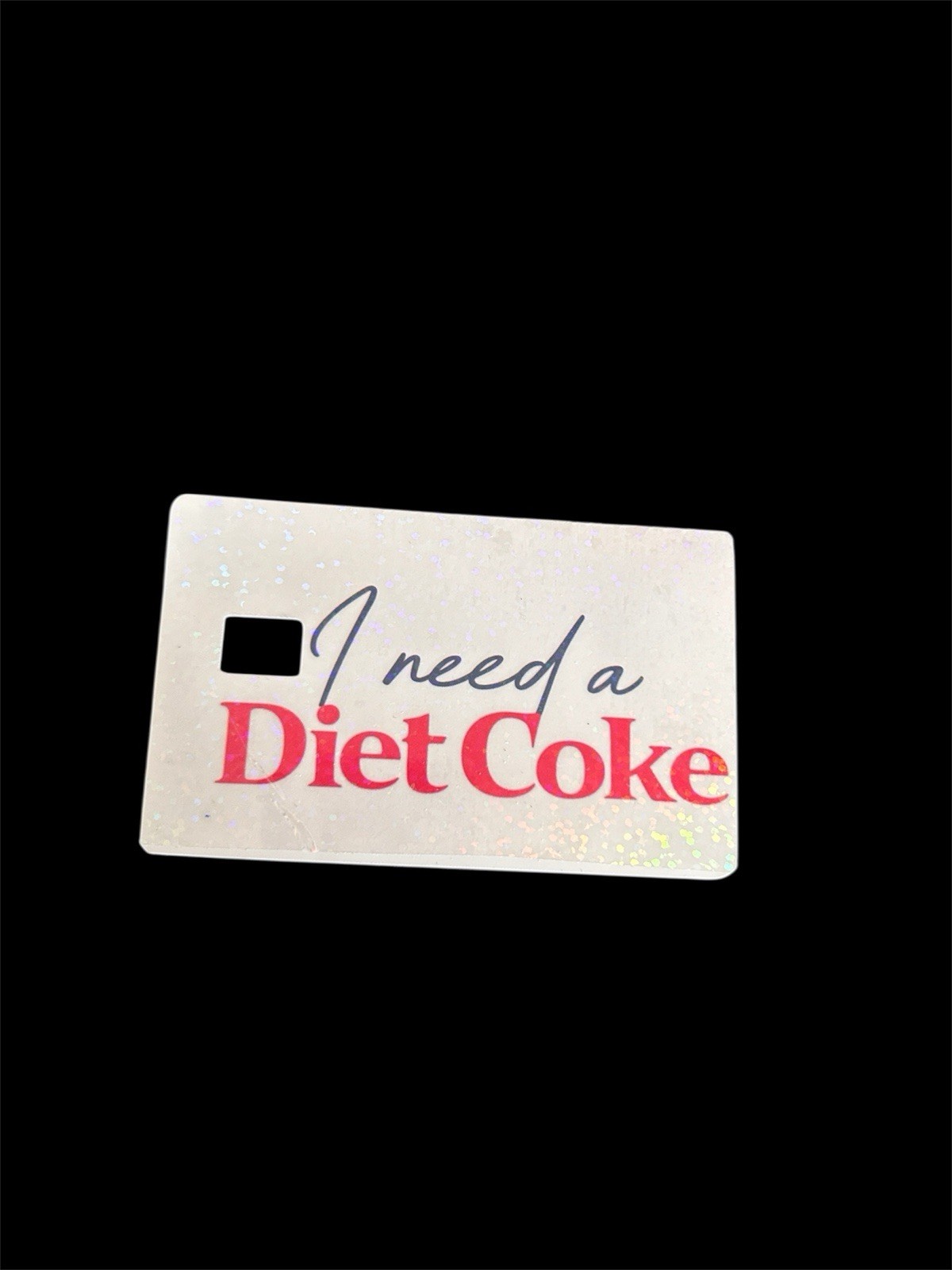 Handmade Diet Soda Credit/debit Card Skin Halo graph