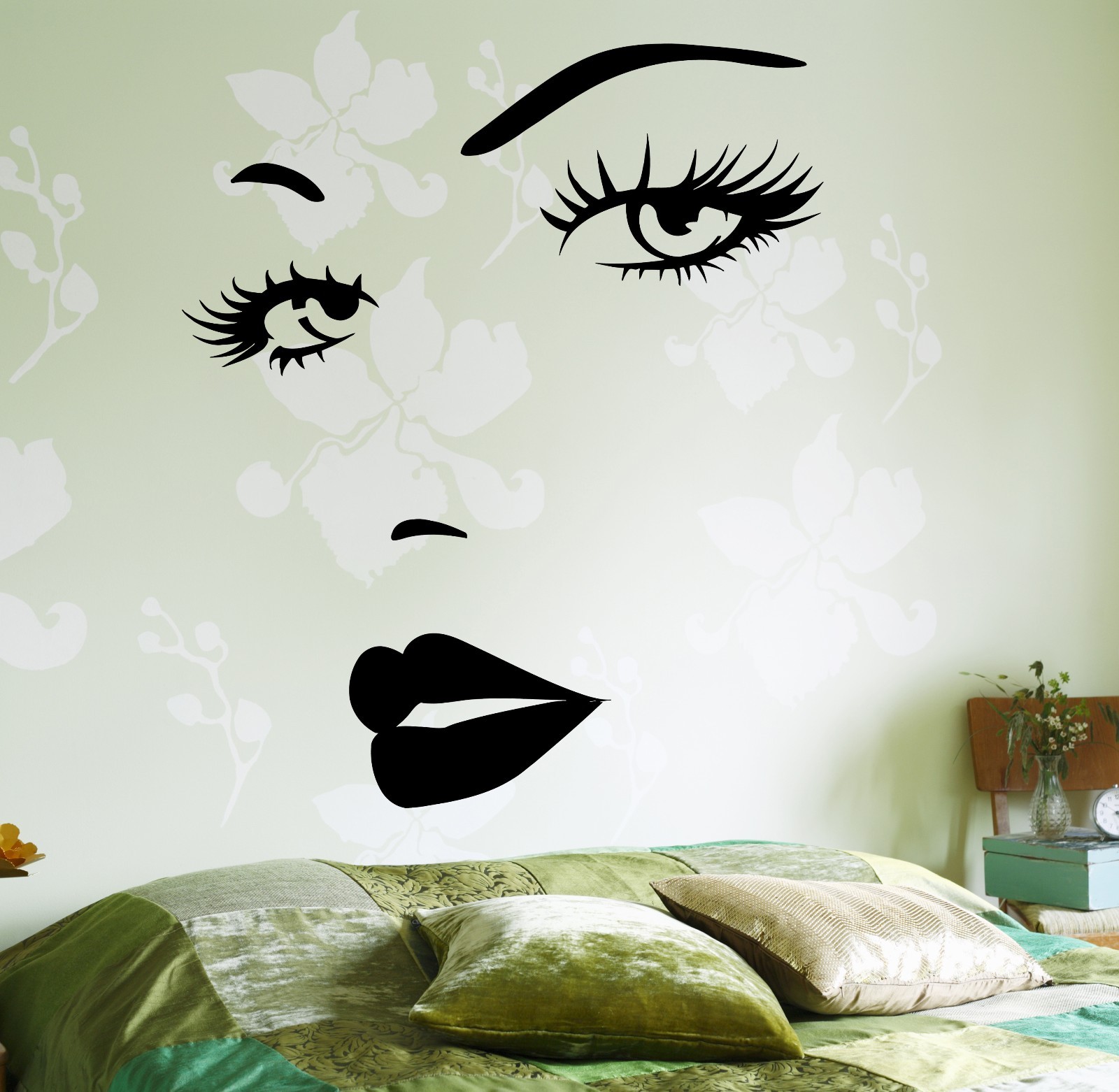 Wall Vinyl Decal Hot Sexy Look Girl Lady Lips Amazing Decor Bedroom z3746
