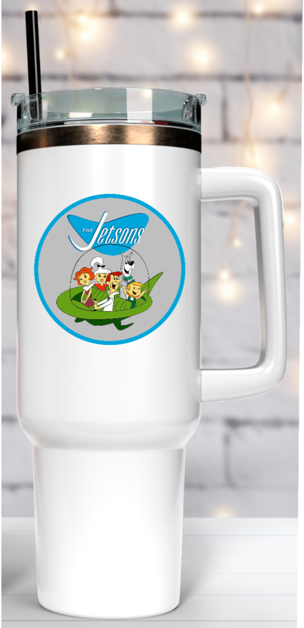 Cartoons – The Jetsons – 4" Handmade Vinyl Decal Vehicle Laptop Cooler Tumbler