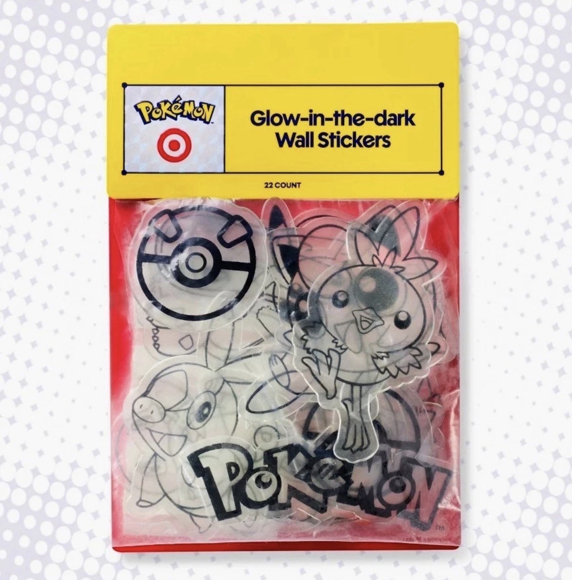 Target x Pokemon Glow In The Dark – 21 GITD Wall Stickers NIP NEW In Hand