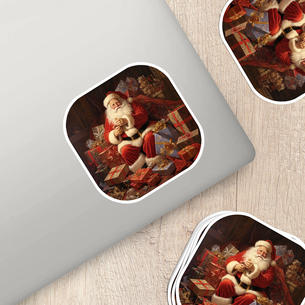 Santa Claus Vinyl Sticker – Bring the Magic of Christmas Anywhere