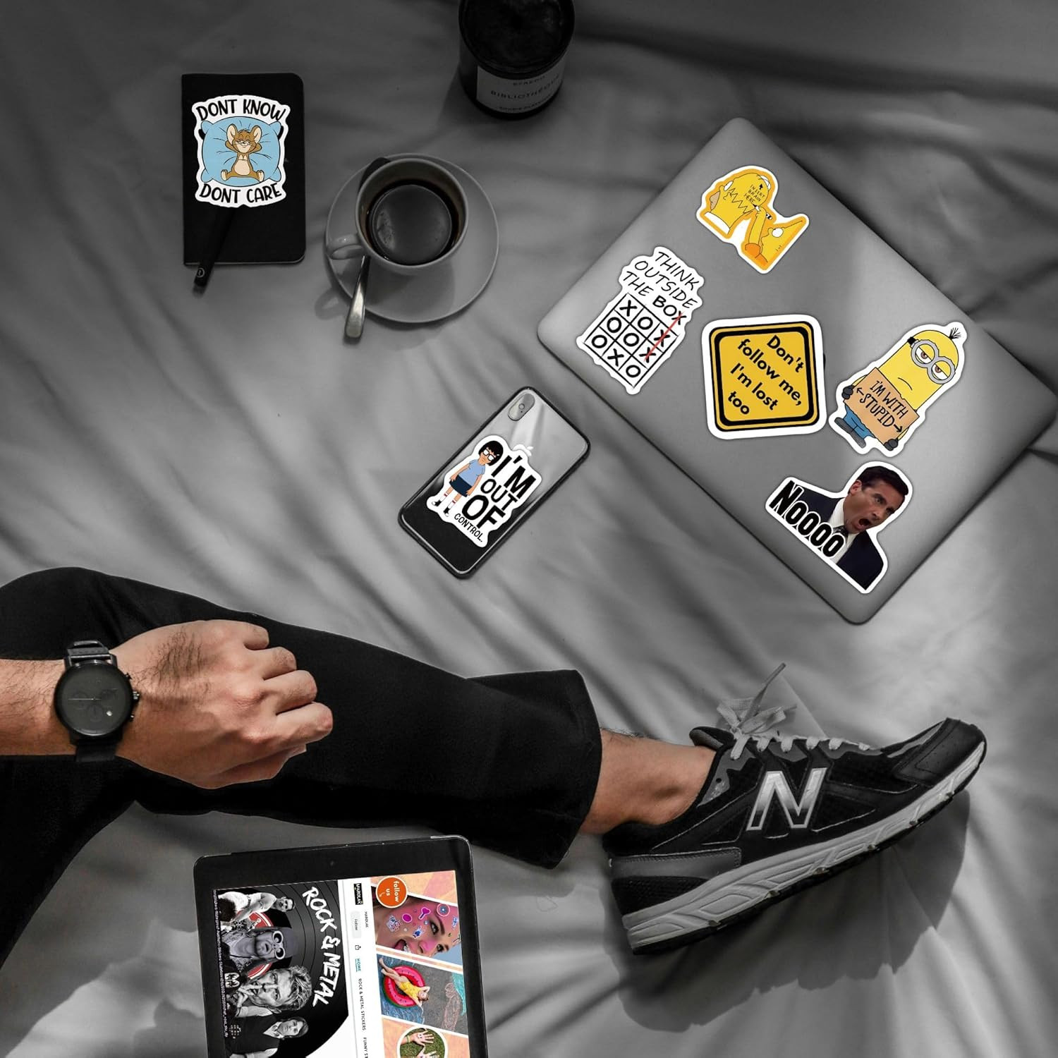 500 Pcs Funny Stickers for Adults & Teens – Trendy Meme Sticker, VSCO Vinyl Deca