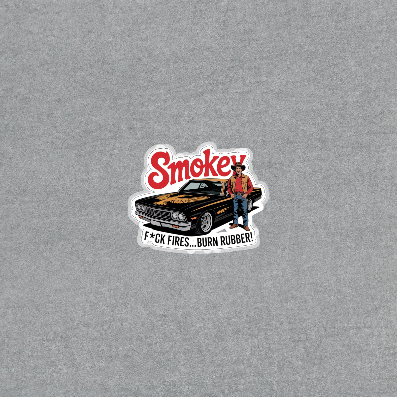 Vintage Muscle Car Sticker Smokey Classic Automotive Decal #6479