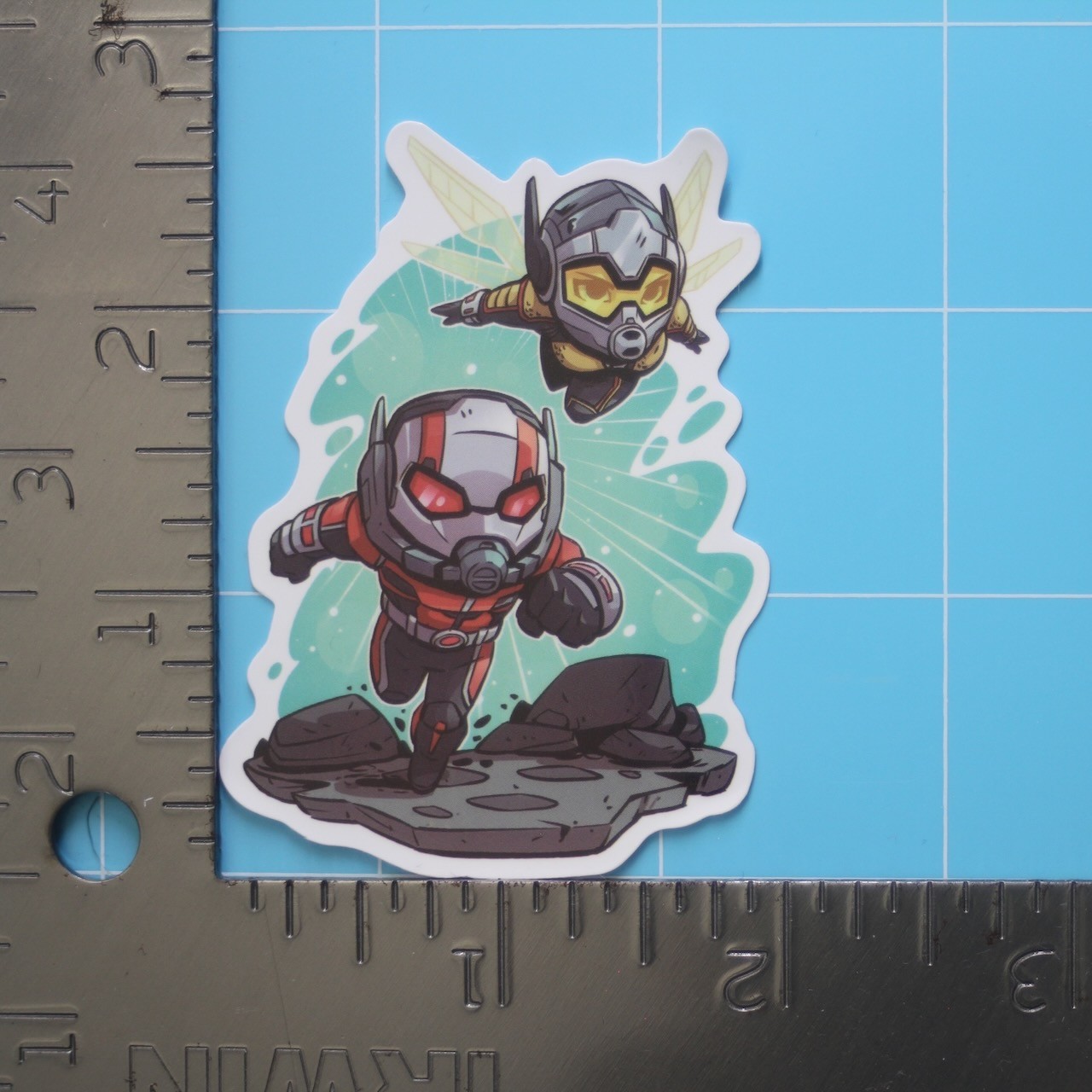 Marvel Universe Sticker (ANT-MAN & THE WASP) MCU Superheroes, Gloss PVC Decal