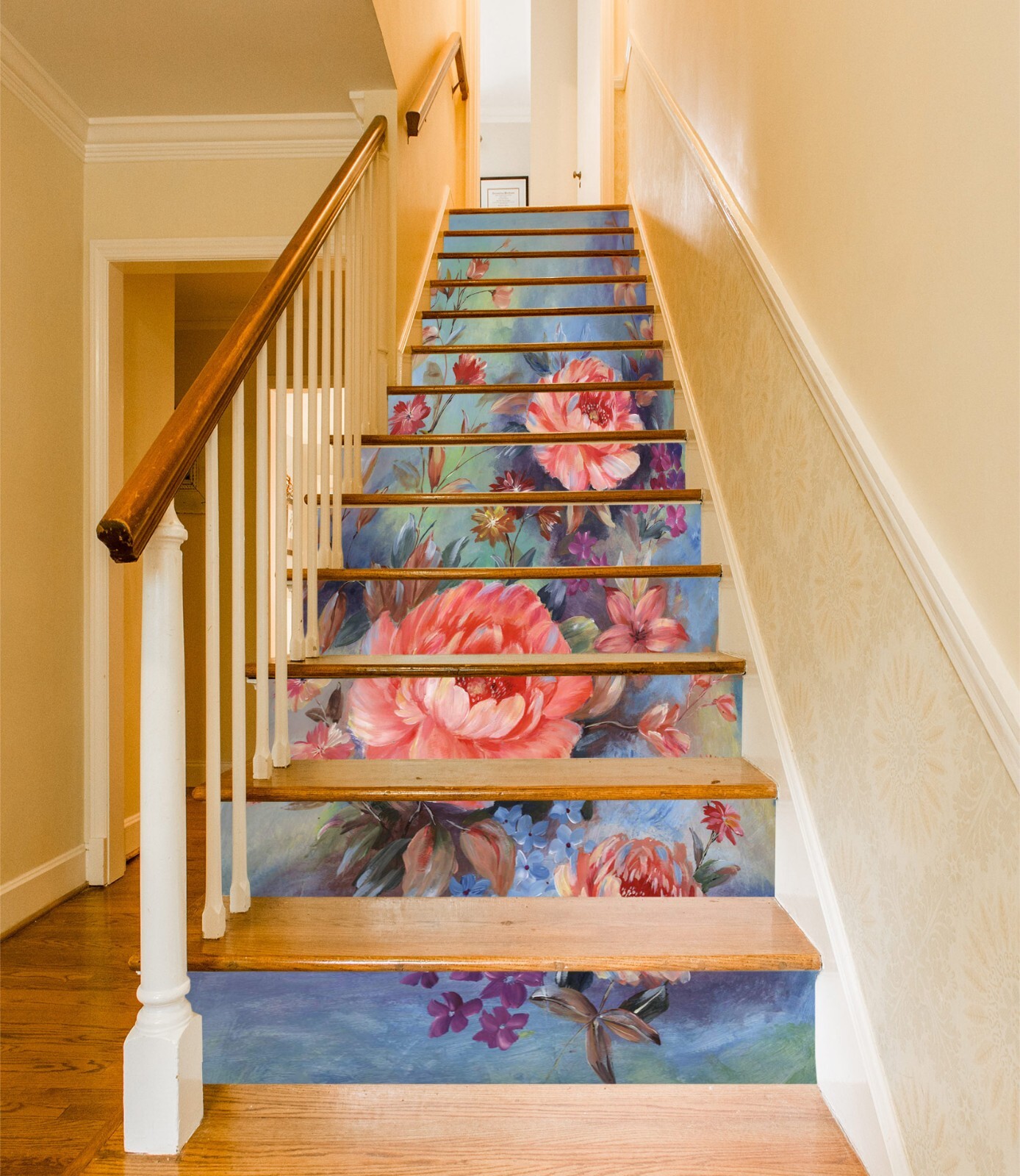 3D Red Flower 156 Stair Risers Decoration Photo Mural Vinyl Decal Wallpaper
