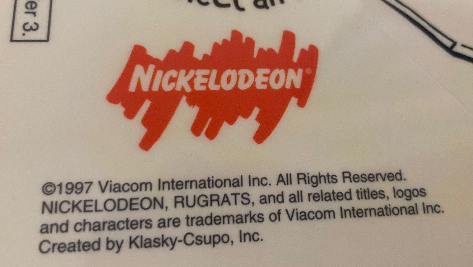 Rugrats Nickelodeon Blockbuster Cling set Or Removable Window Stick 2 Vintage