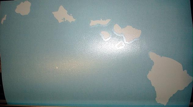 COLOR CHOICE VARIETY HAWAIIAN ISLANDS CHAIN VINYL CAR HOME DECAL STICKER 6"-12"