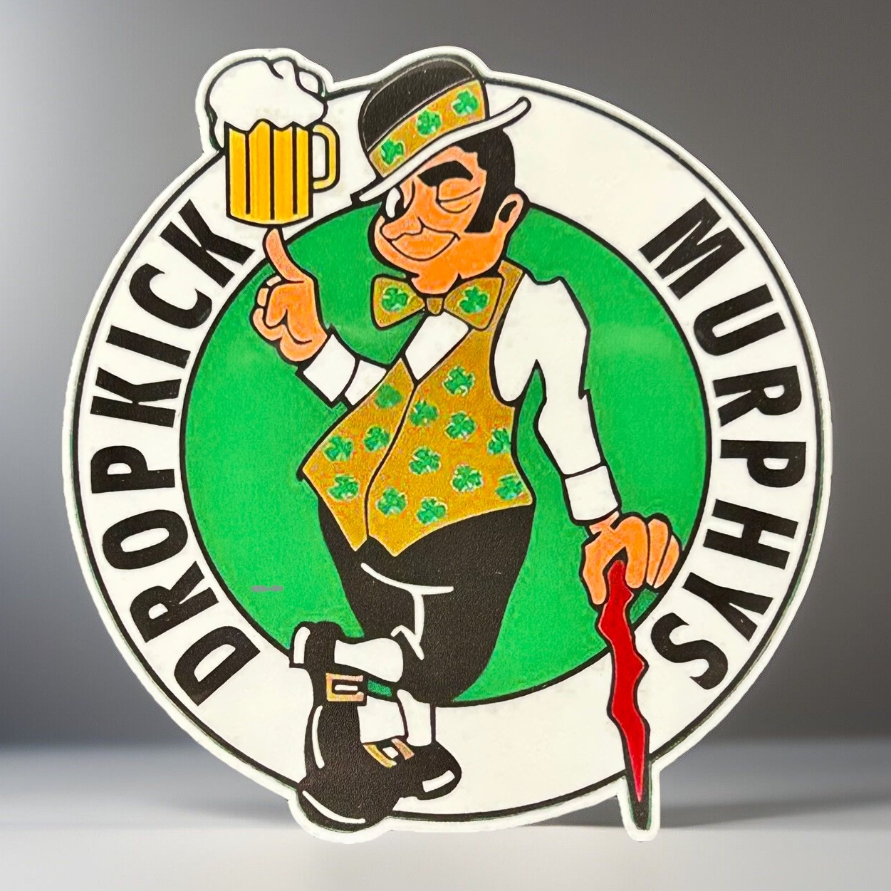 Dropkick Murphys Sticker Boston Celtics Vinyl Rare Decal Punk Rock 3”