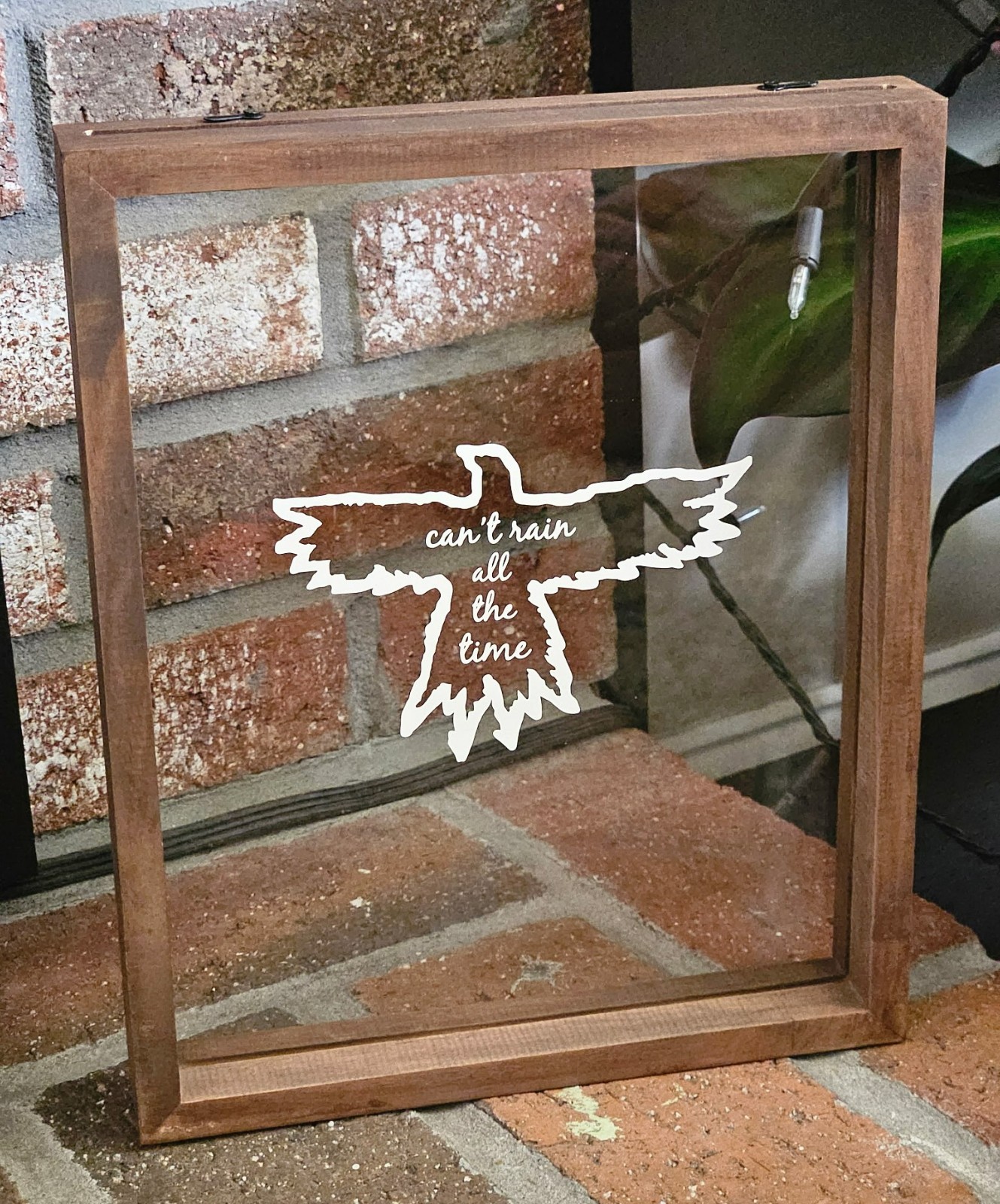 Can't Rain All The Time Crow Weatherproof Vinyl Decal