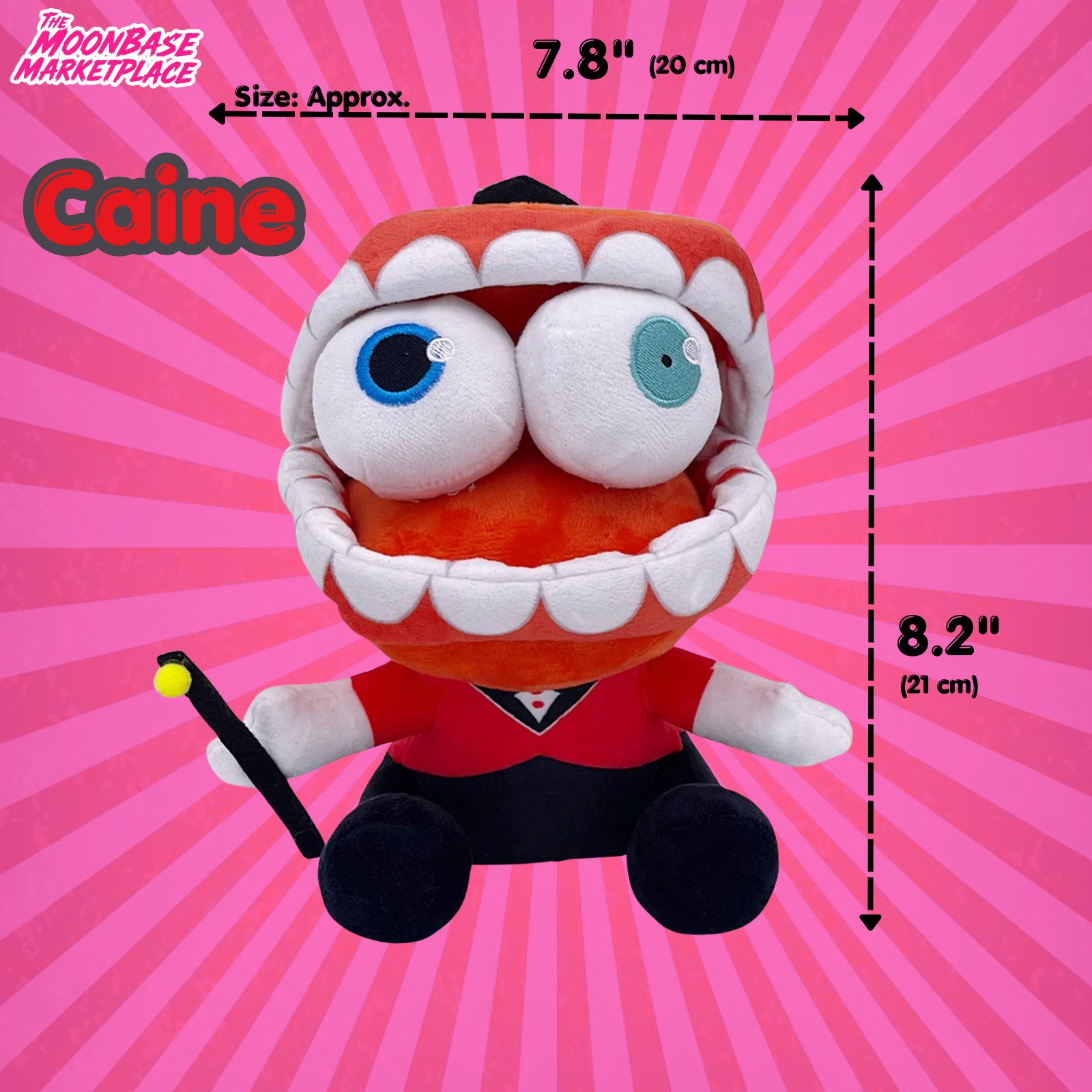 TADC Plush Bundle Gummigoo Caine + 150pc Sticker set Amazing Digital Circus