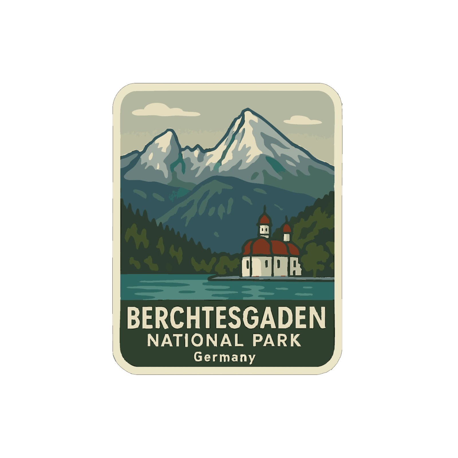 Berchtesgaden Germany National Park Sticker Decal Vinyl Die-Cut World