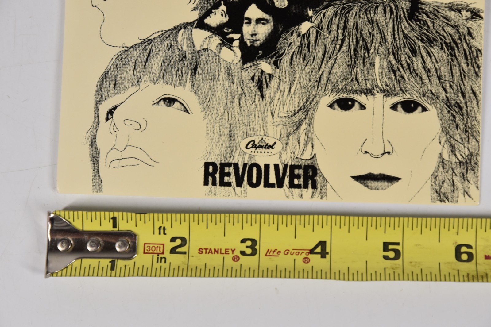 Vintage The Beatles Revolver Album Cover Art 6" Art Print 45 Record Paper ONLY