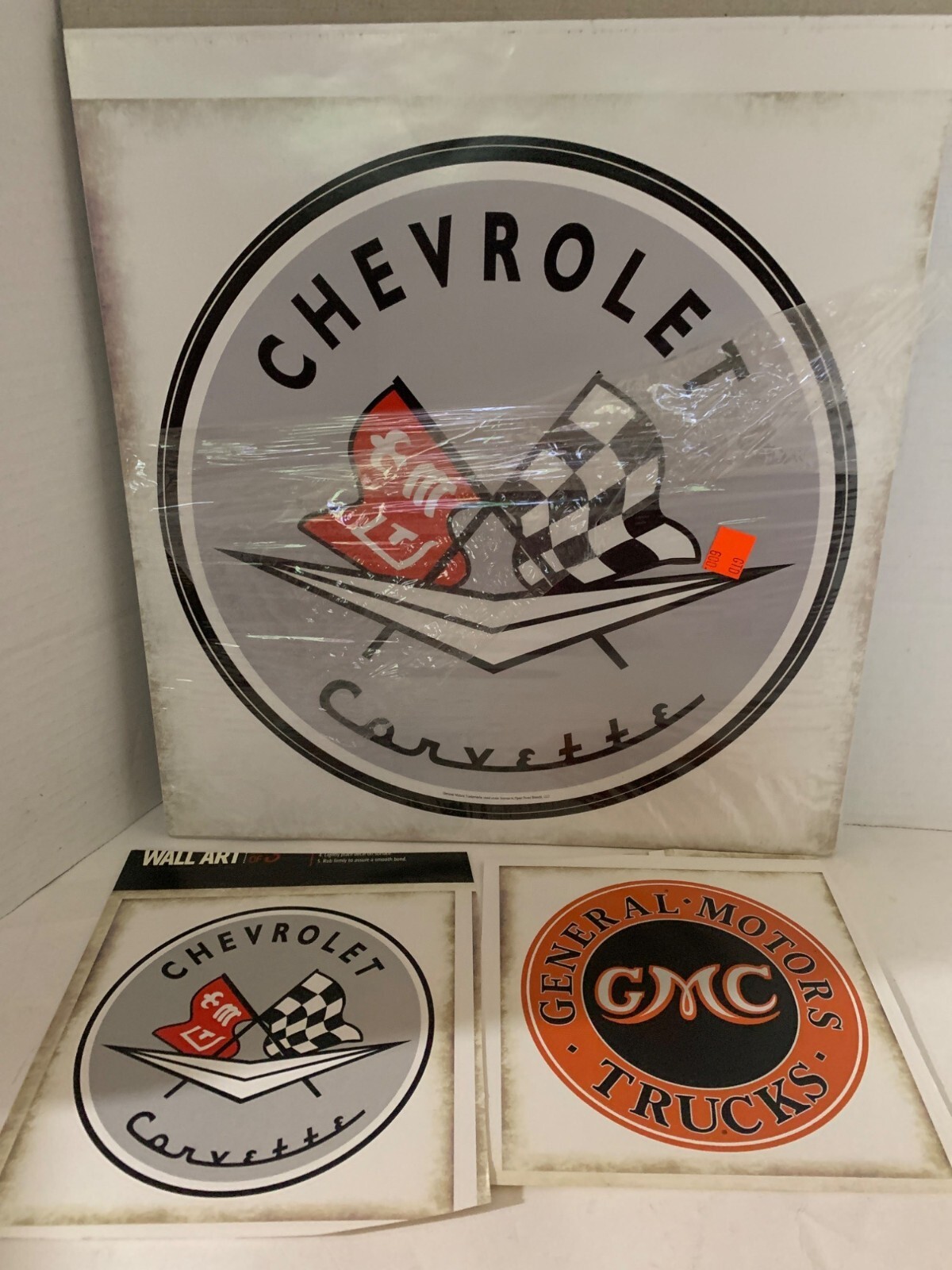 Chevrolet Corvette & GMC Removable Peel & Stick Wall Art Set Of 3 – 10.75"