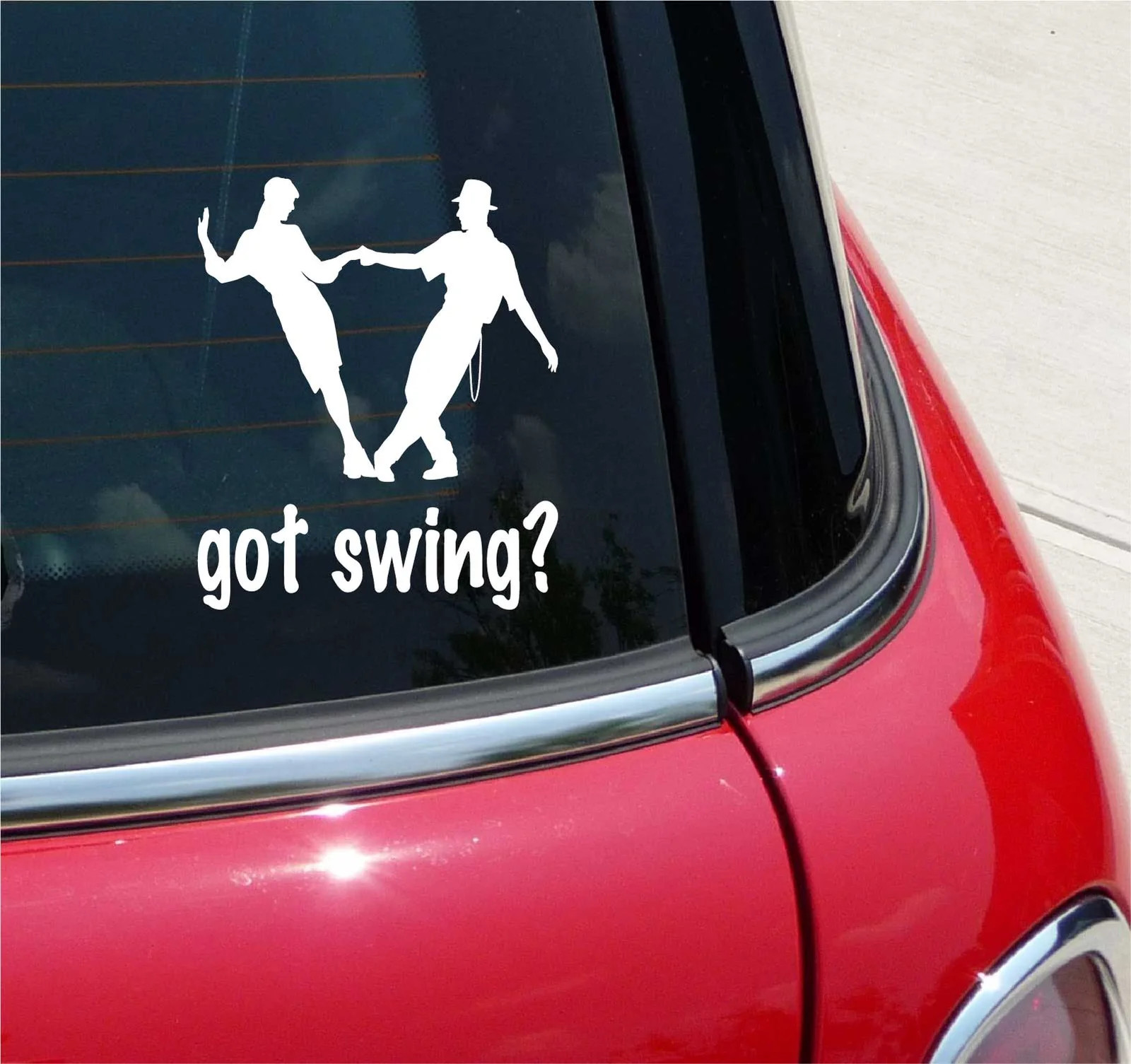 GOT SWING? DANCE MUSIC GRAPHIC DECAL STICKER ART CAR WALL DECOR