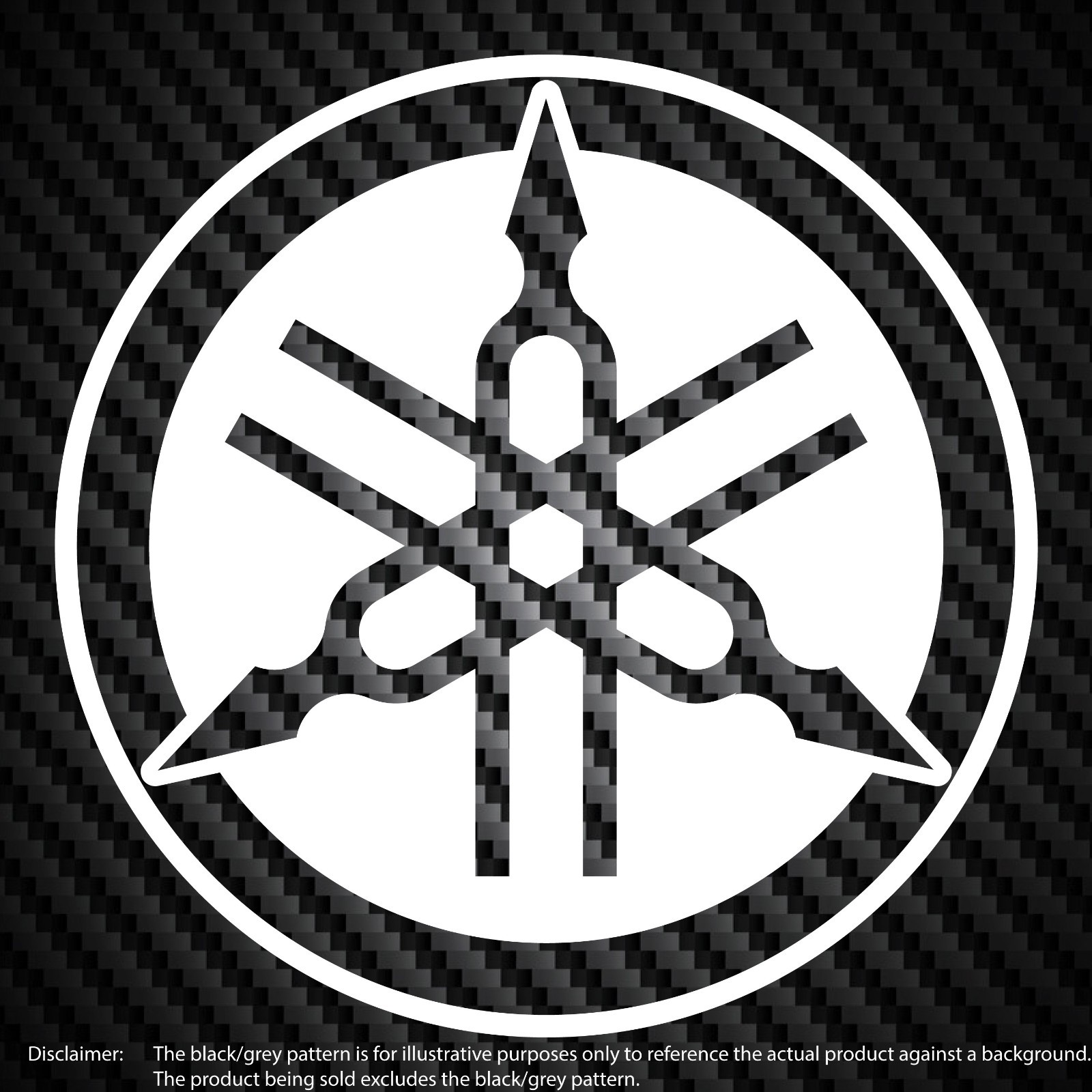 2x Yamaha Circle Logo 3" Vinyl Decal Sticker Racing Motorcycle MX Off Road ATV