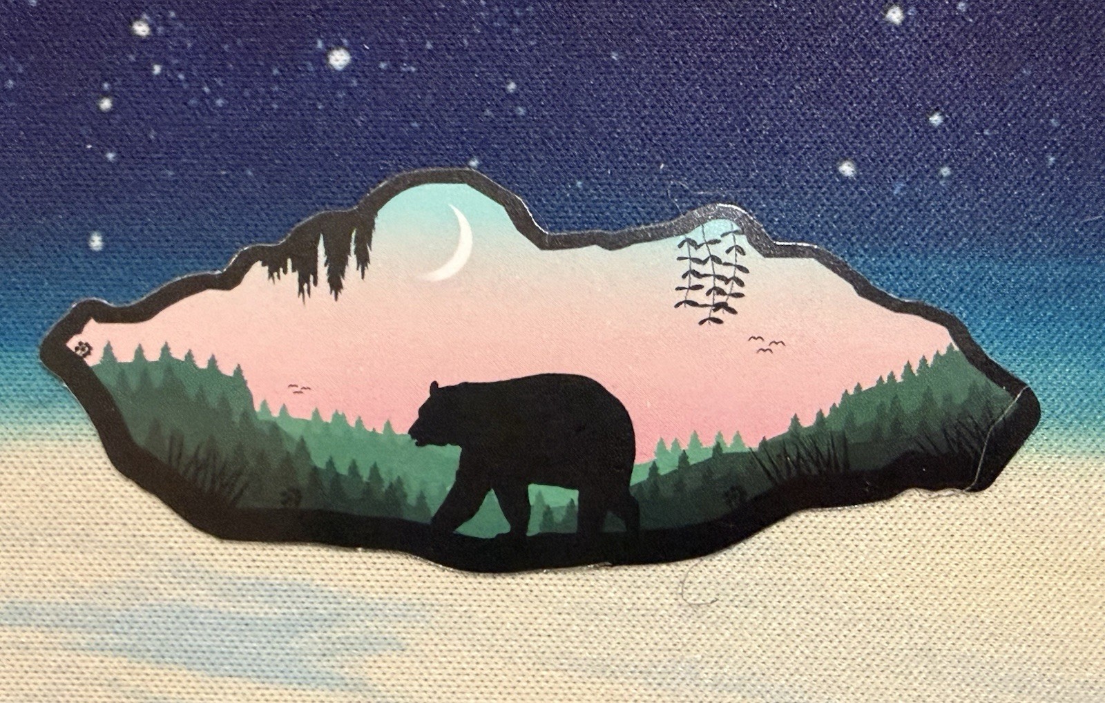 Outdoors Hiking Camping Adventure Nature Mountain Forest Trail Sticker Decal