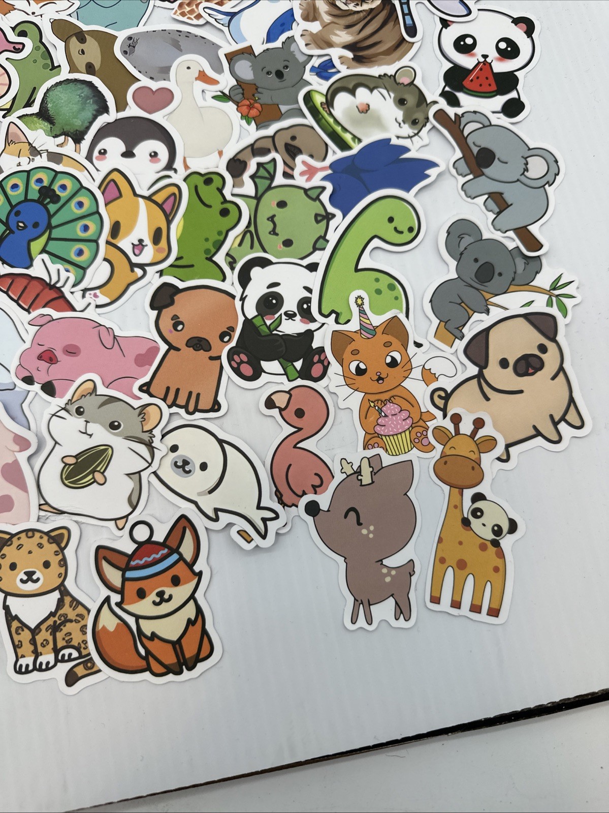 Lot Of 163 Random Small Animal Stickers Decals {HH}