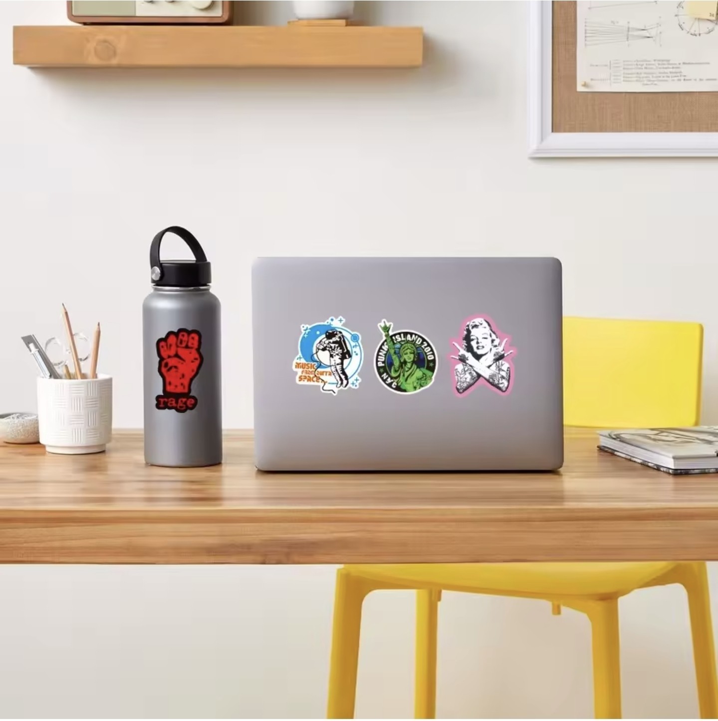 100 Rock And Roll Music Band Stickers Punk Graffiti Stickers For Laptop Guitar