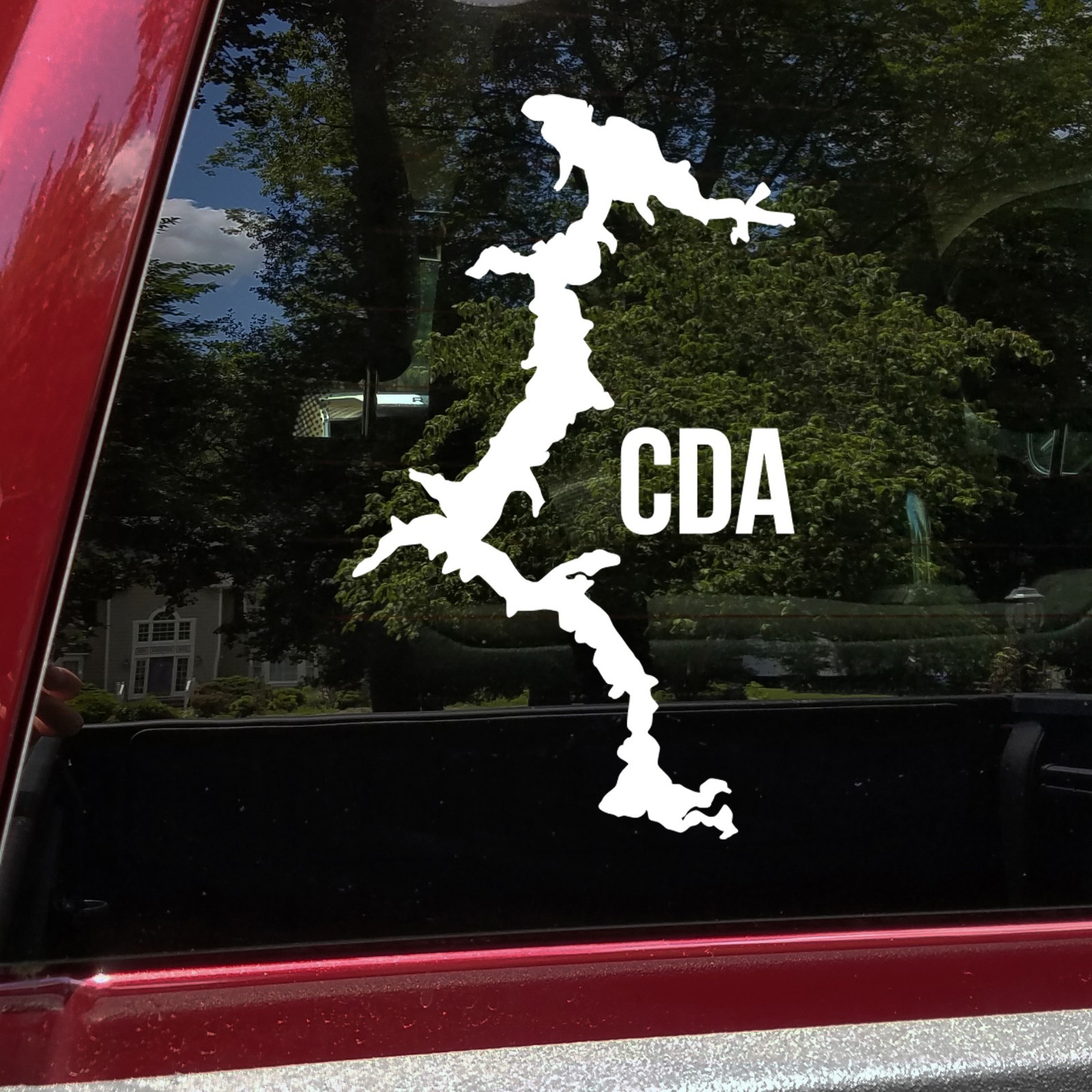 Lake Coeur d'Alene V2 Vinyl Decal CDA North Idaho PNW Outline Die Cut Sticker