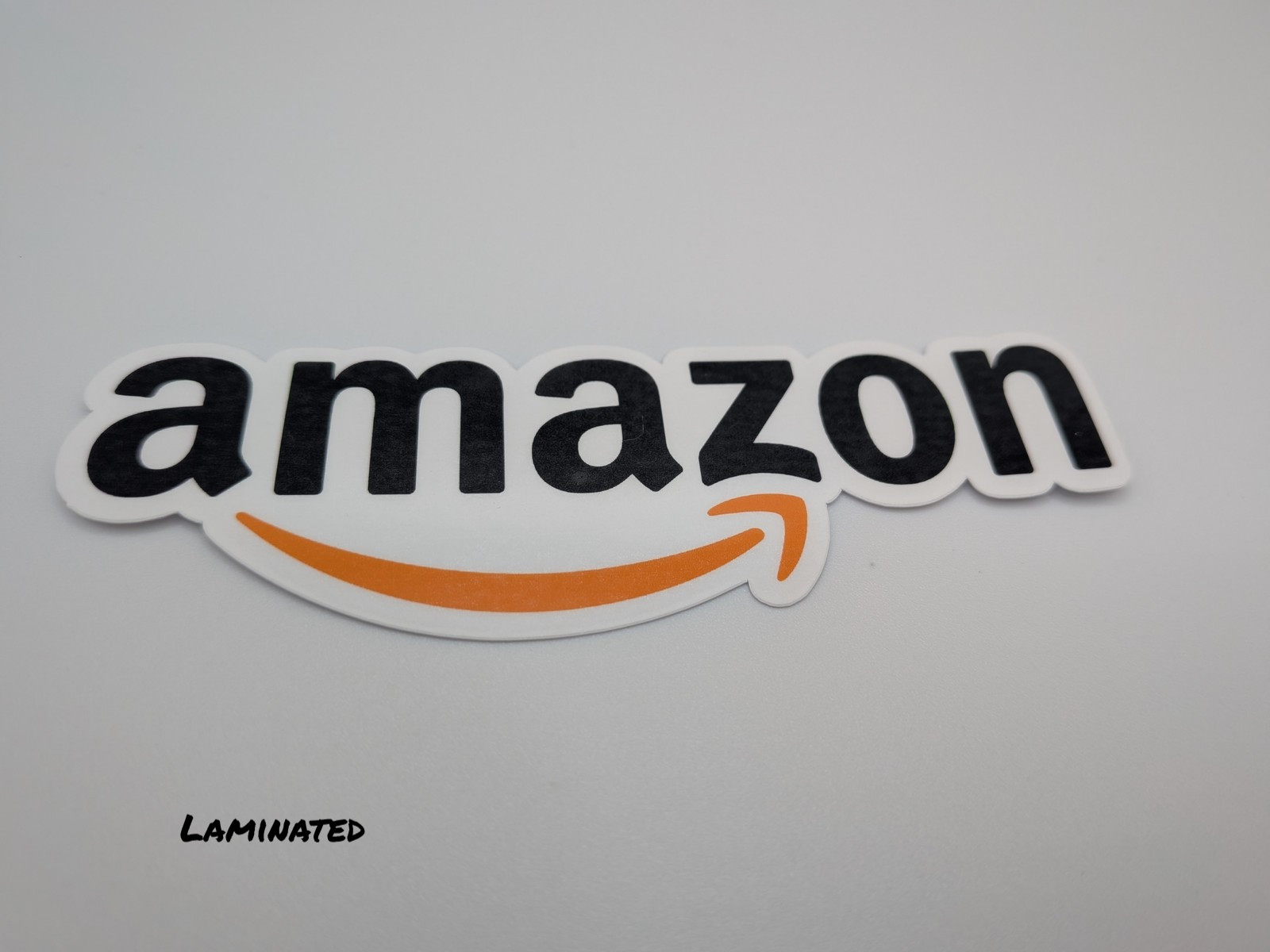 Amazon Logo Vinyl Sticker – Outdoor-Grade Laptop, Bottle & Skateboard Decal