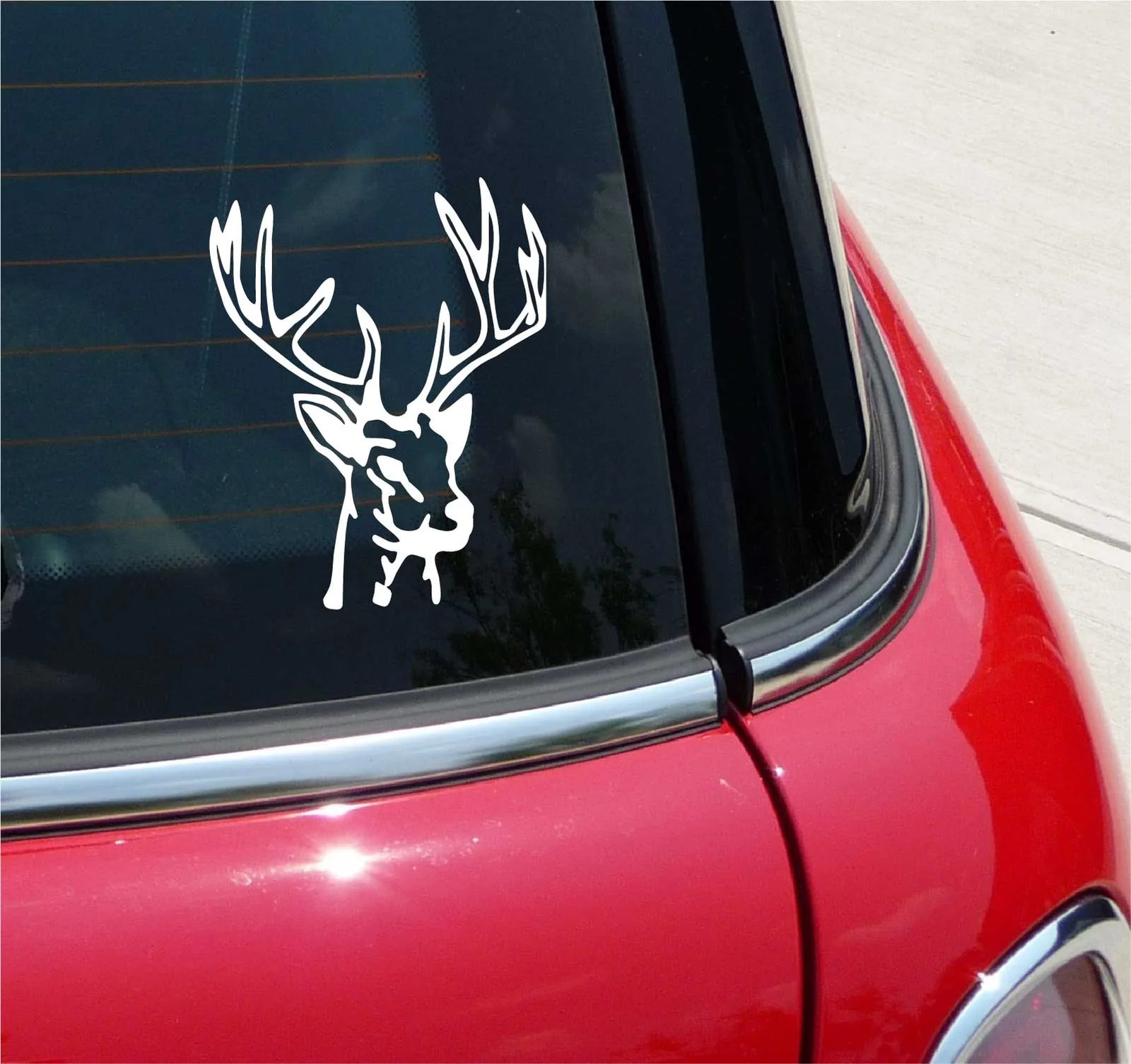 DEER ANTLERS HUNTING RACK SEASON GRAPHIC DECAL STICKER ART CAR WALL DECOR