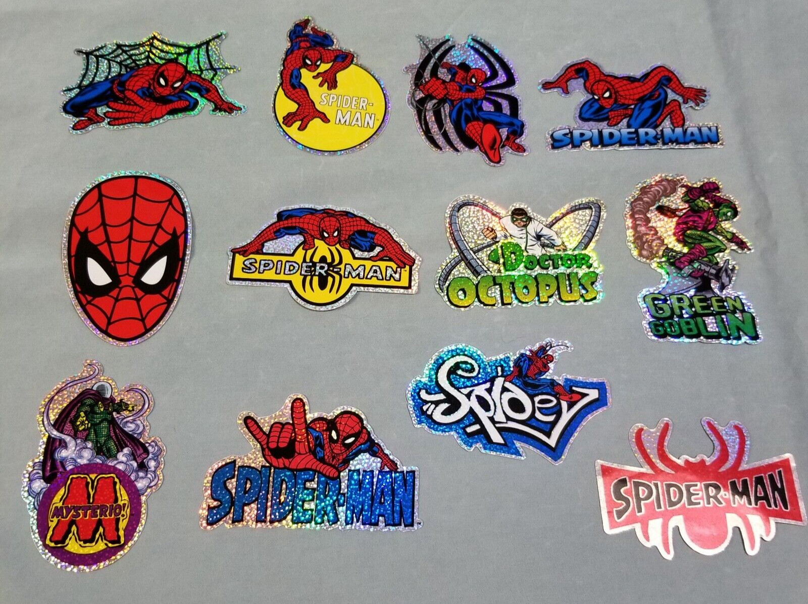 NEW Vintage Complete Set of 2002 Spider-Man Stickers Series 1 (1-12) SandyLion