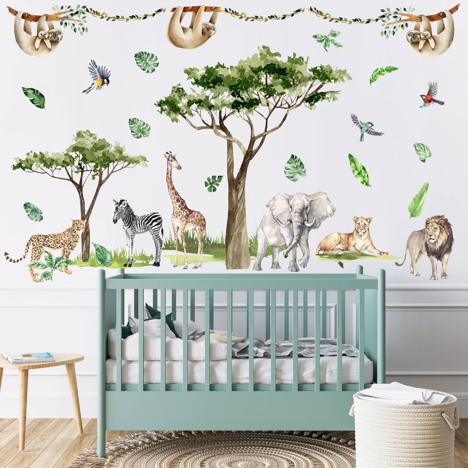 Jungle Animal Wall Decals Safari Animal Wall Stickers Large Wild Animal Wall …