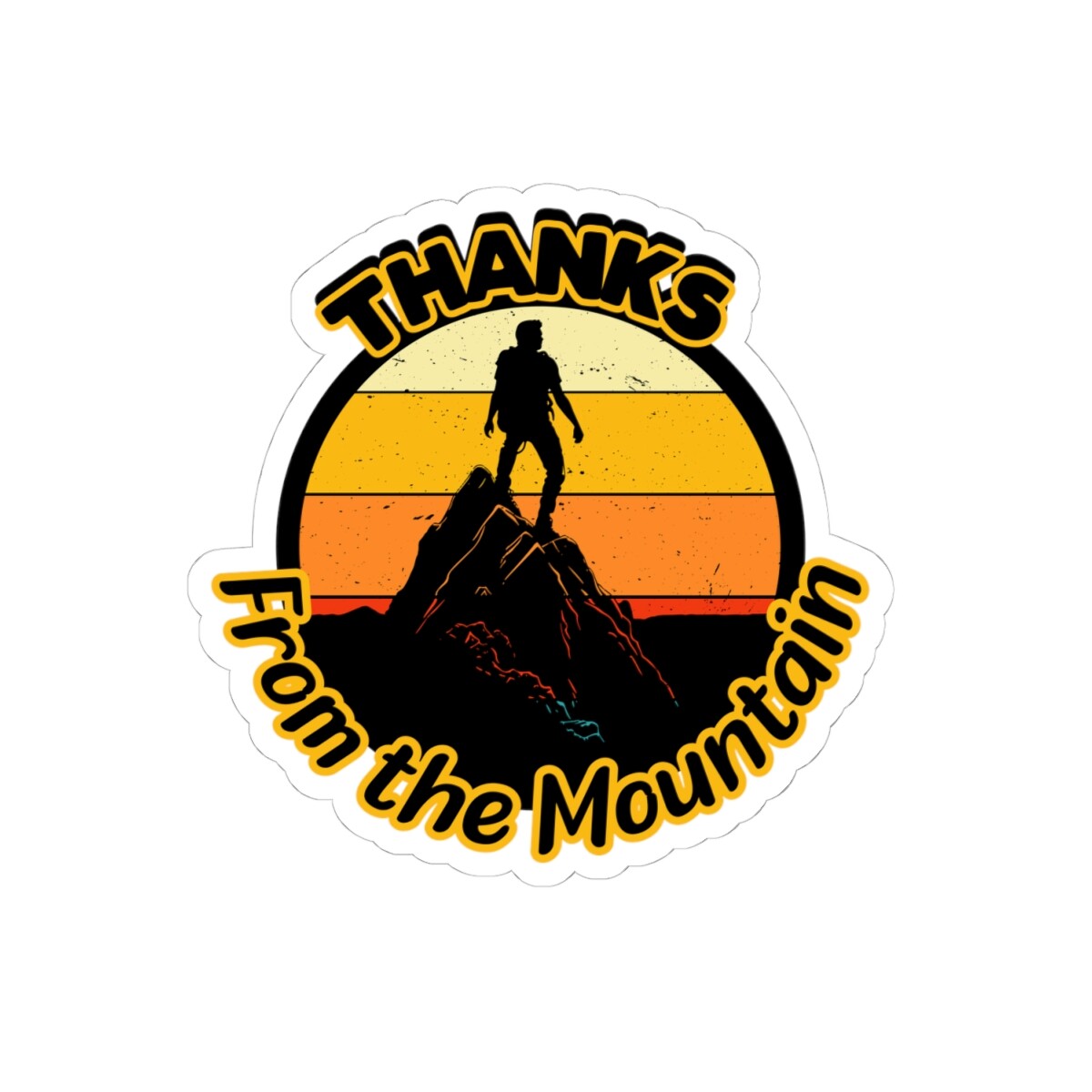 Mountain Adventure Stickers, Outdoor Gear, Travel Decor, Hiking Gifts, Funny