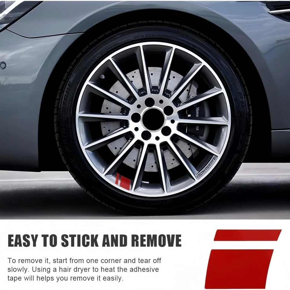 6/8pcs Rim Decal Stripes Car Decals for 1821 Inch Wheels 8