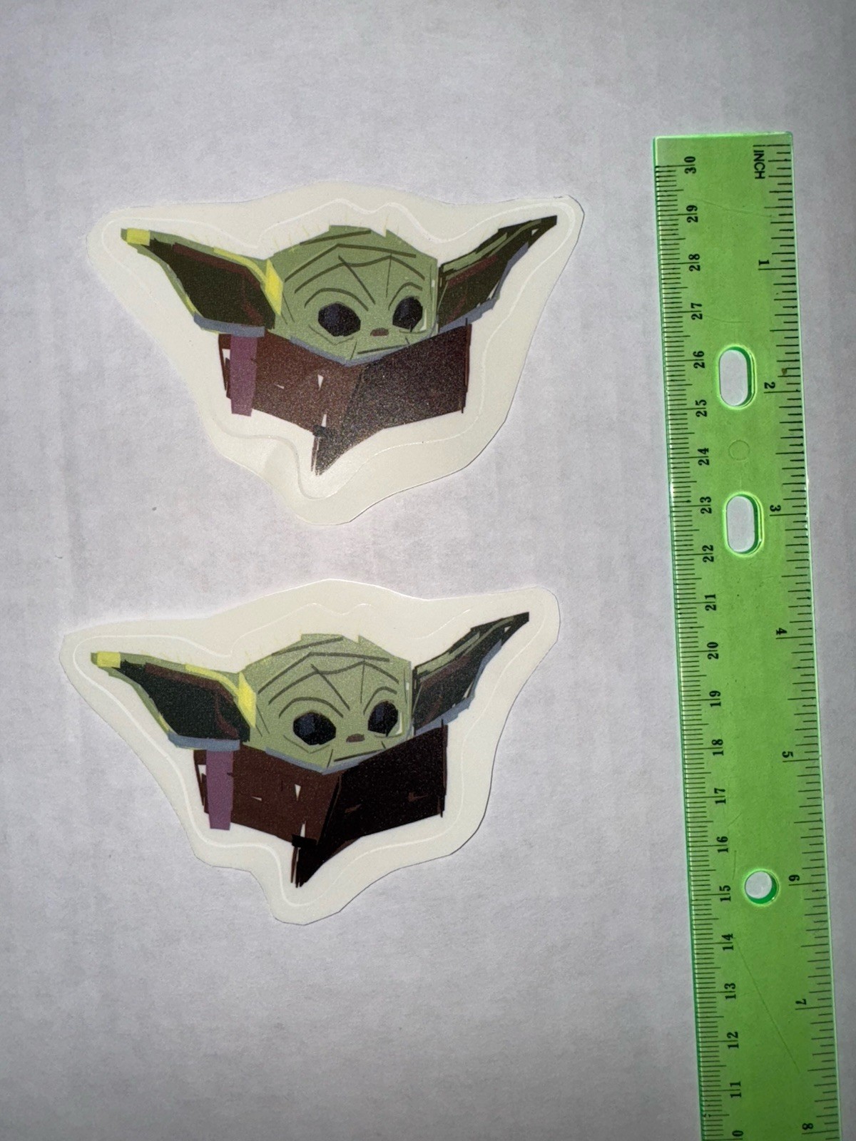 Baby Yoda Vinyl Stickers Set of 8 StickersX2 Mandalorian Star Wars Free Shipping