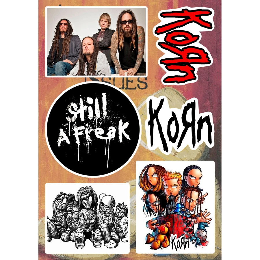 Korn Albums Sticker Pack Issues Follow The Leader Untouchables Life Is Peachy