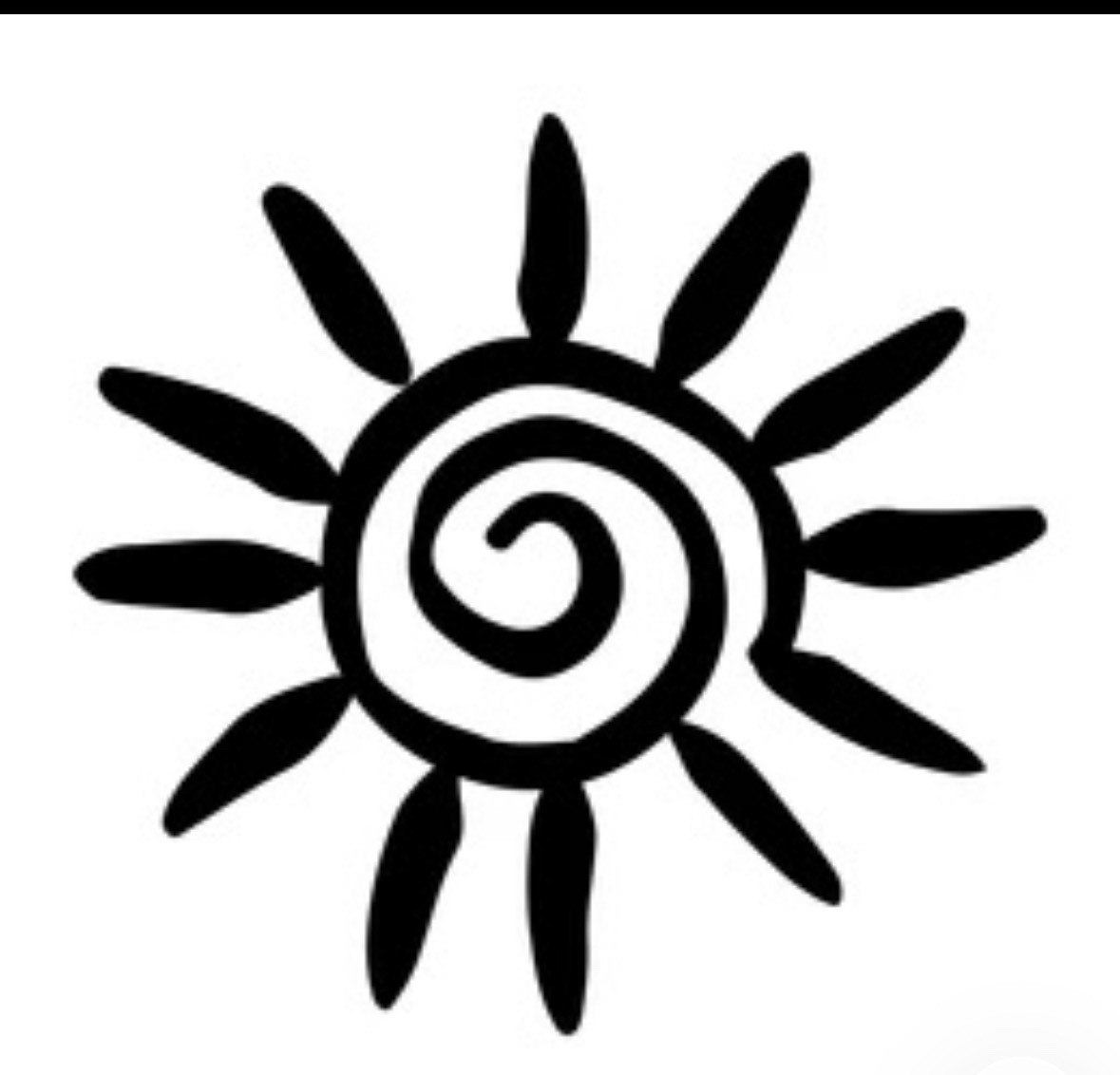 Tribal Sun Aztec Groovy – Decal Sticker – Multiple Colors & Sizes Car Laptop Cup