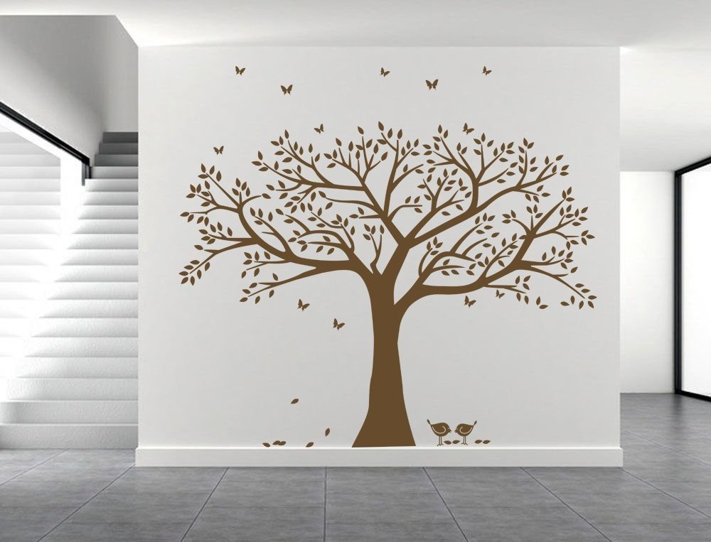 Giant Family Photo Tree Wall Decal Wall Sticker Vinyl Mural Art for Home Deco…