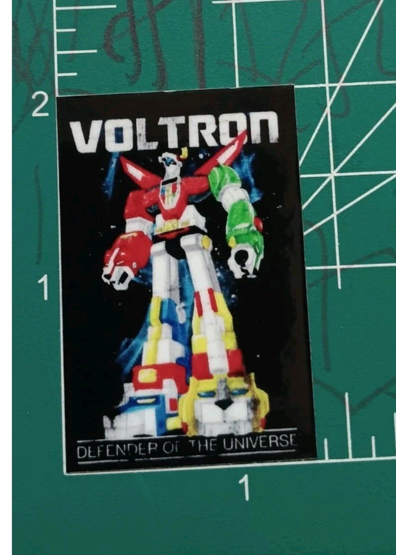 VOLTRON STICKER X VYNIL HIGH GLOSS DIECUT STICKER X 2X1 INCH STICKER X VOLTRON
