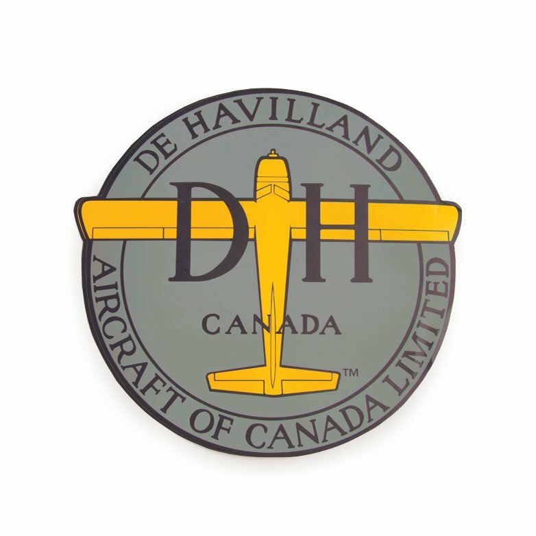 3 1/2" De Havilland Peel & Stick Vinyl Decal, Bush Pilot, Vintage Air DEC-0159