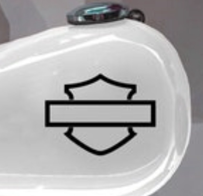 Harley Davidson Bar & Shield Decal Pick Your Size Sticker for Jeep Truck BLACK