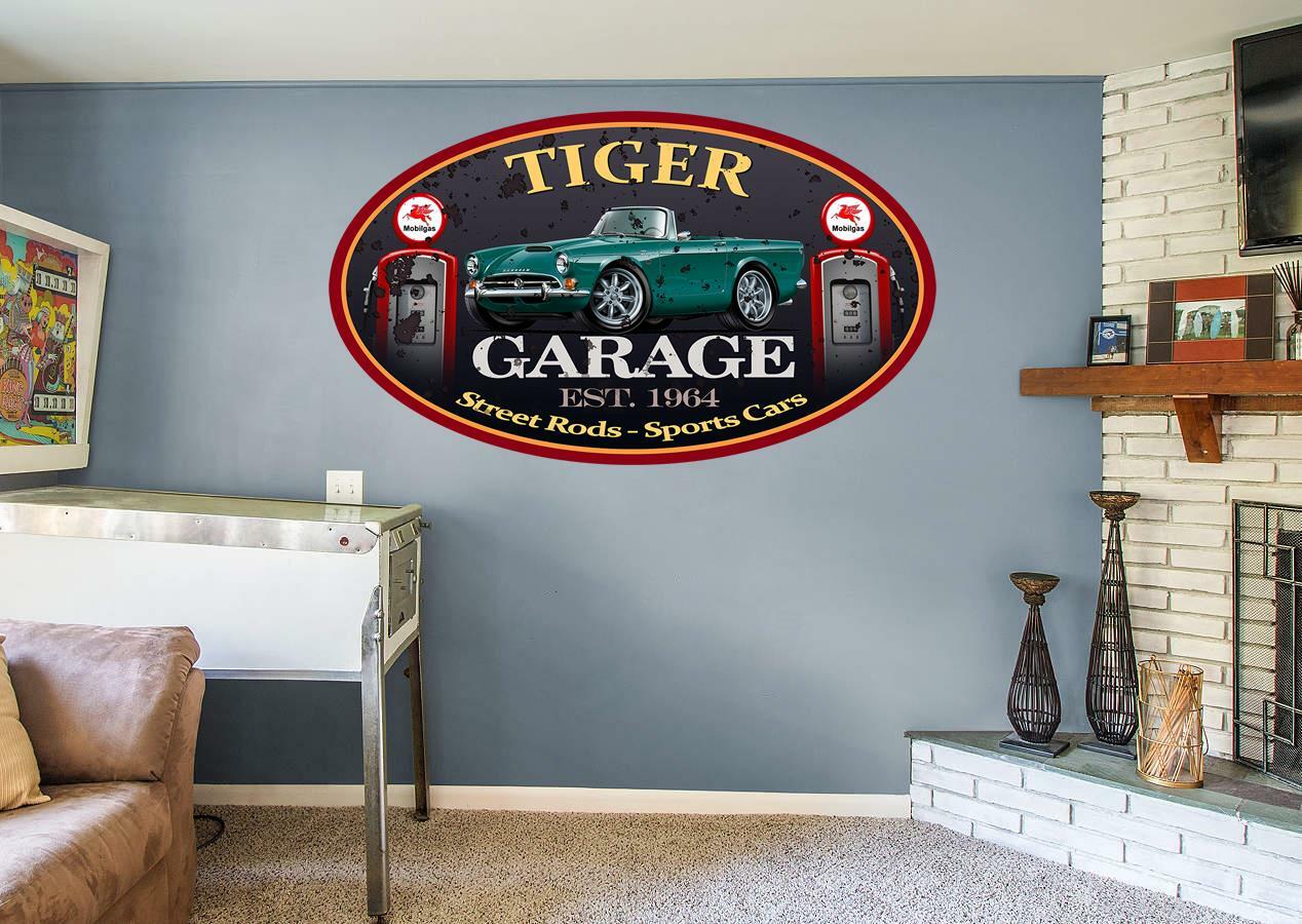 Sunbeam Tiger Sports Car Garage Sign Wall Art Graphic Sticker