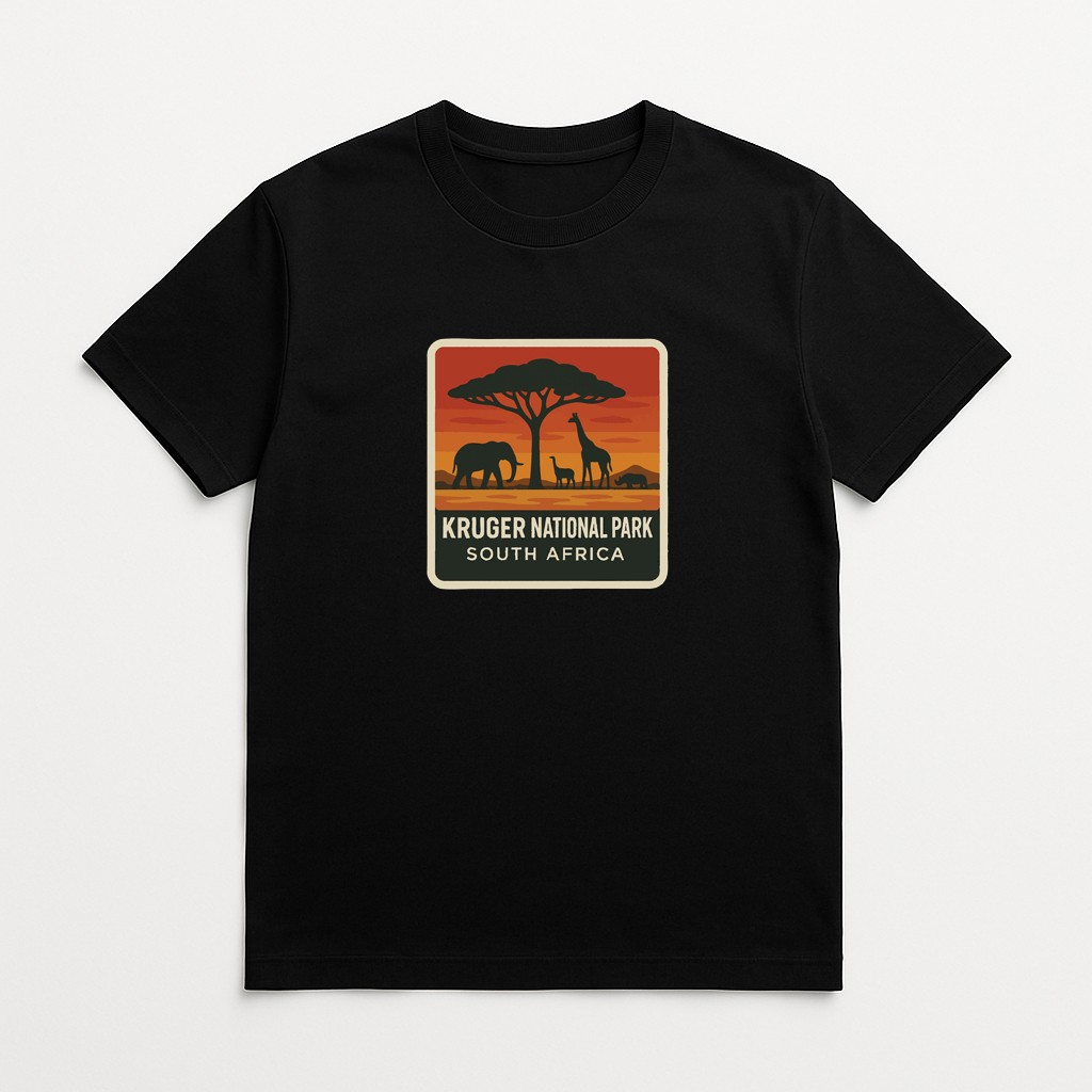 Kruger National Park South Africa Iron On Heat Transfer Vinyl HTV Symbolic