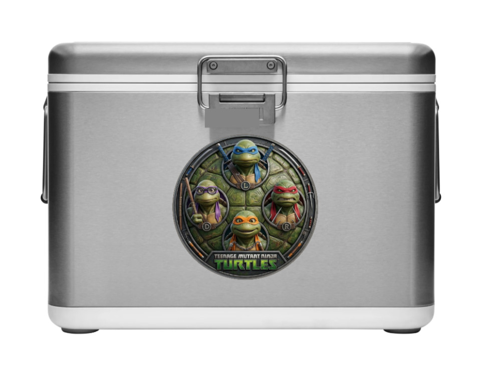 Teenage MN Turtles "Cover" – 4" Handmade Vinyl Decal Vehicle Decor Cooler Cup
